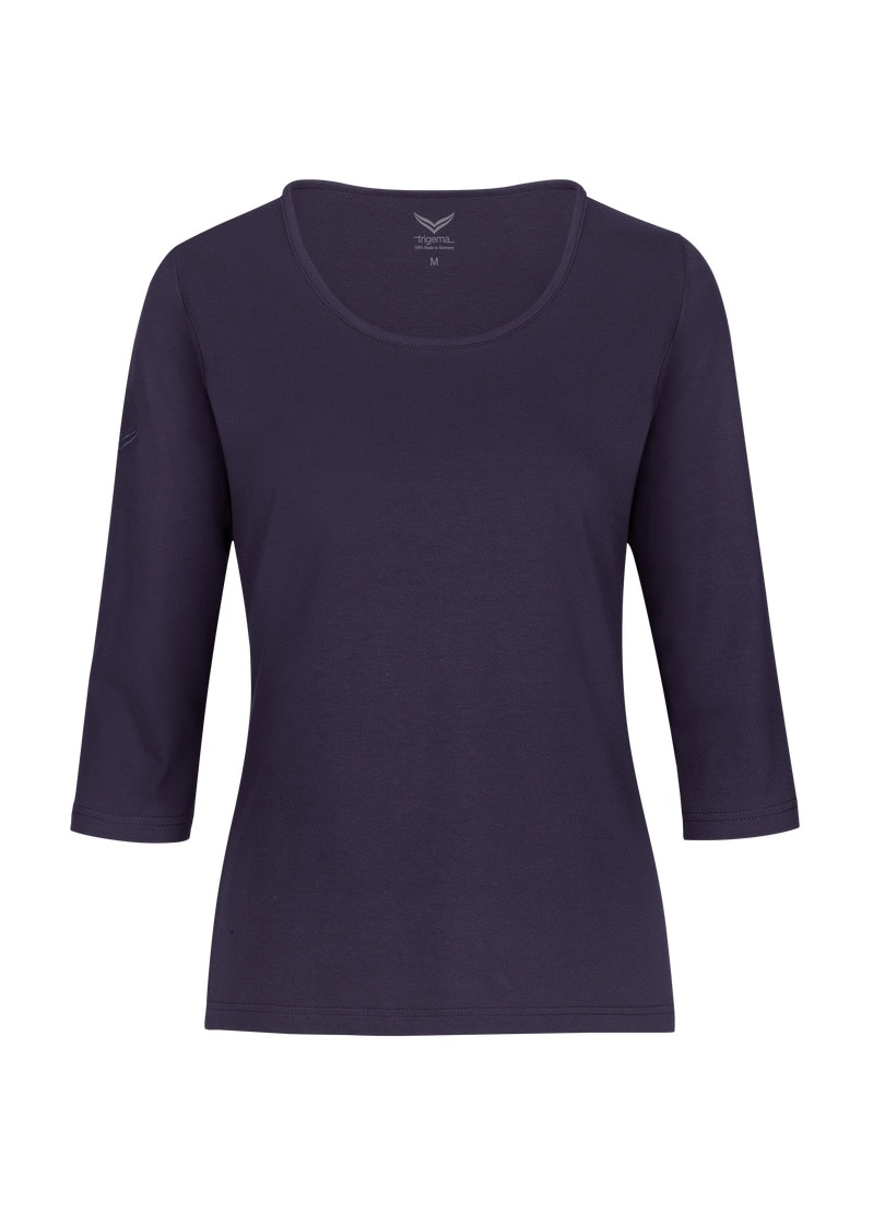 Trigema T-Shirt »TRIGEMA 3/4 Arm Shirt aus Biobaumwolle« kaufen | I\'m  walking | Rollkragenshirts