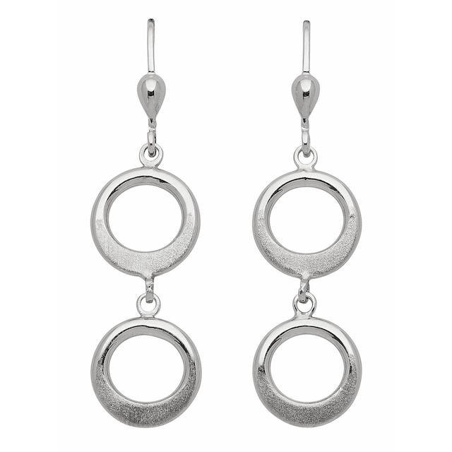 Adelia´s Paar Ohrhänger »1 Paar 925 Silber Ohrringe / Ohrhänger Ø 11,9 mm«,  925 Sterling Silber Silberschmuck für Damen online kaufen | I\'m walking