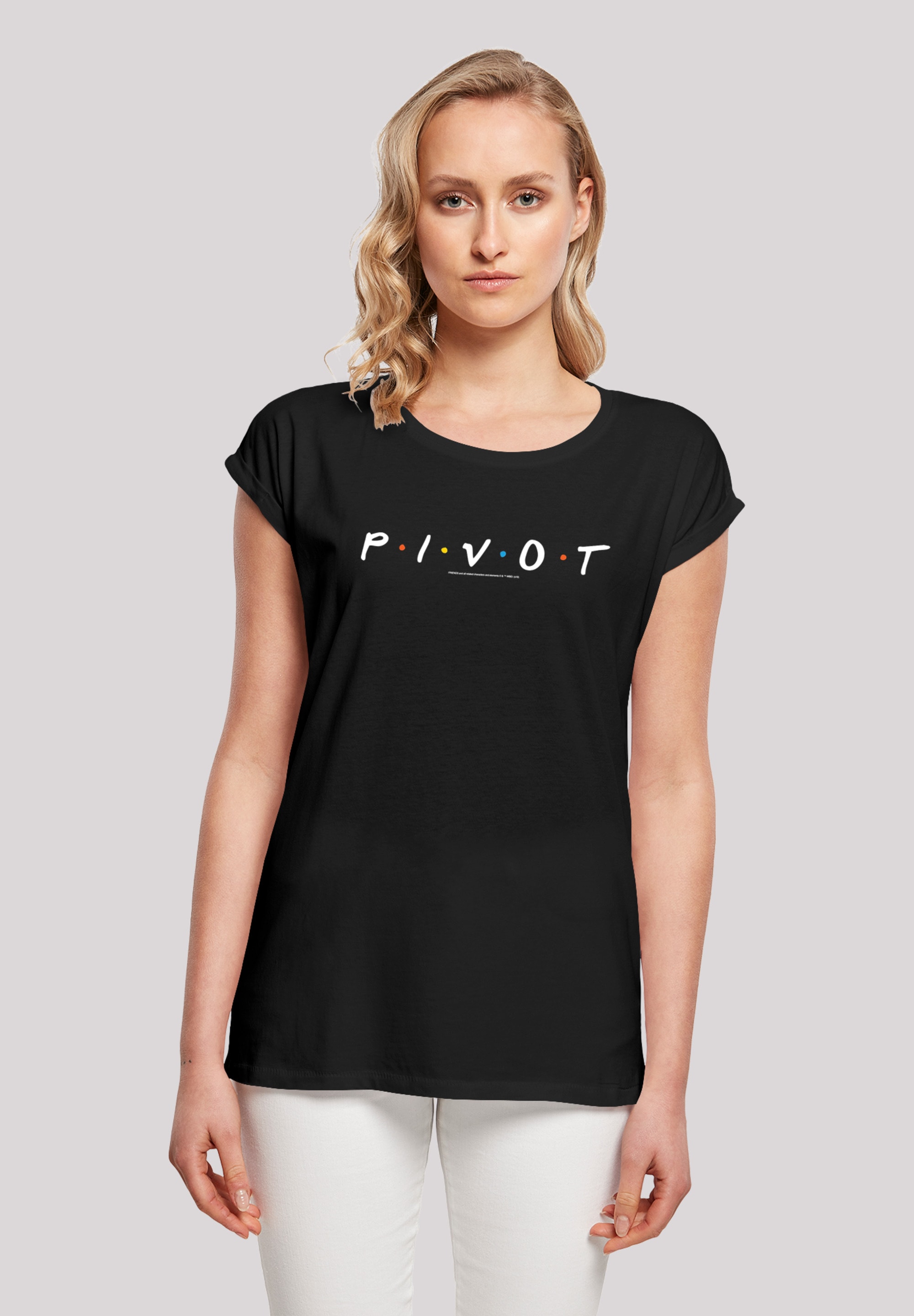 Serie »\'FRIENDS Print F4NT4STIC TV walking Logo | kaufen Pivot I\'m T-Shirt BLK\'«,