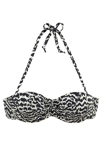 LASCANA Bügel-Bandeau-Bikini-Top »Clara«, mit Wickeloptik kaufen