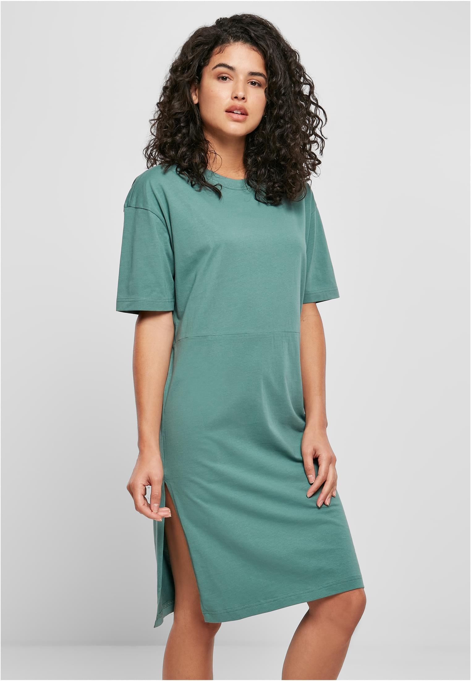 URBAN CLASSICS Jerseykleid »Damen Ladies Organic Oversized Slit Tee Dress«,  (1 tlg.) | I\'m walking