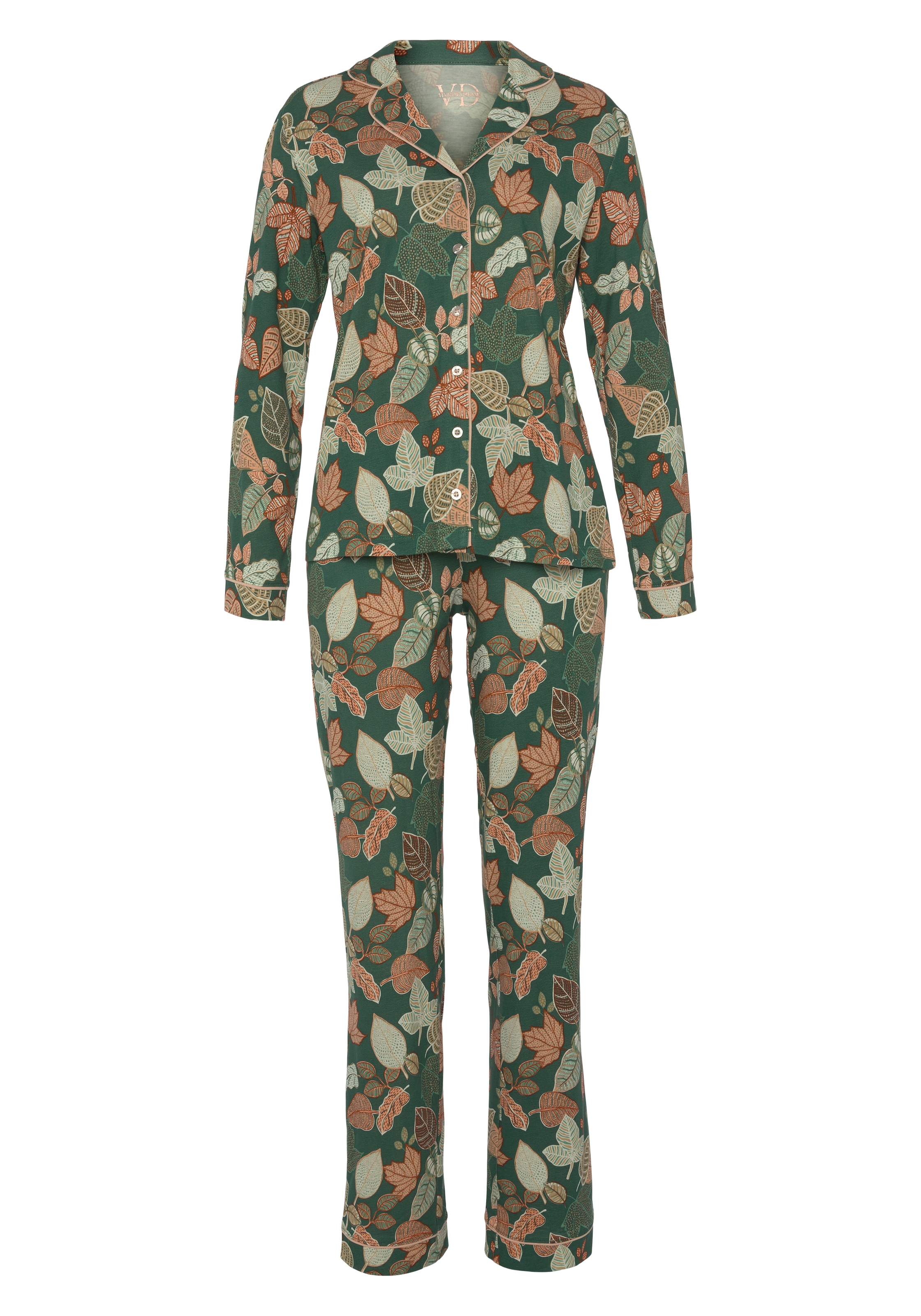 Vivance Dreams Pyjama, (2 tlg.), Schnitt klassischen online I\'m walking | im kaufen