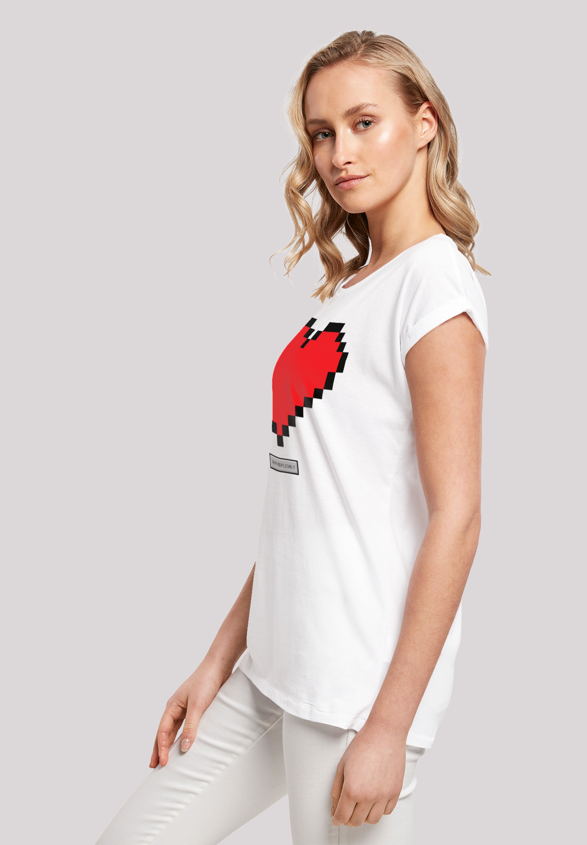 F4NT4STIC T-Shirt »Pixel Print People«, bestellen Happy | walking I\'m Herz Good Vibes