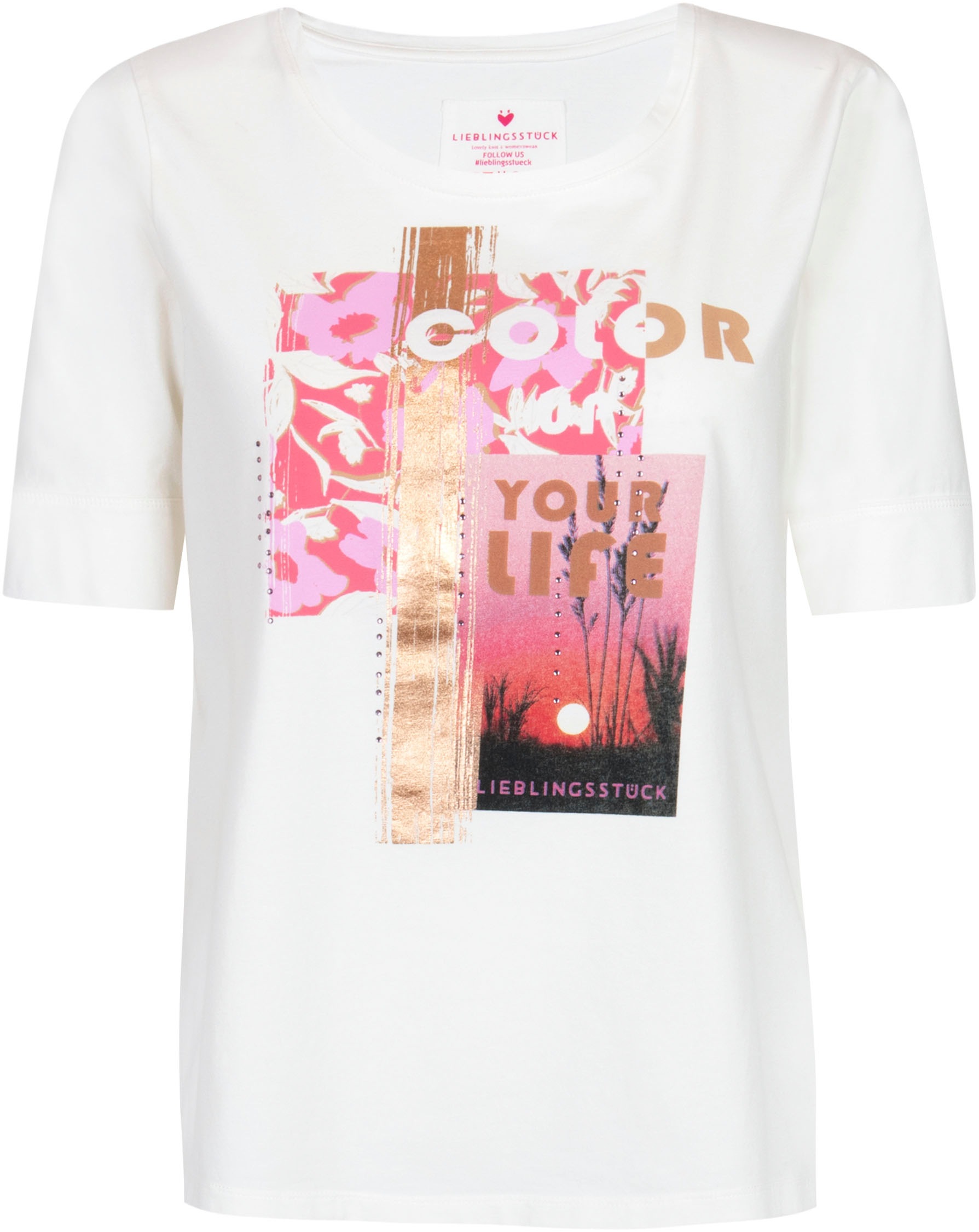 Lieblingsstück Print-Shirt »FriaL«, mit Folienglanzdruck kaufen