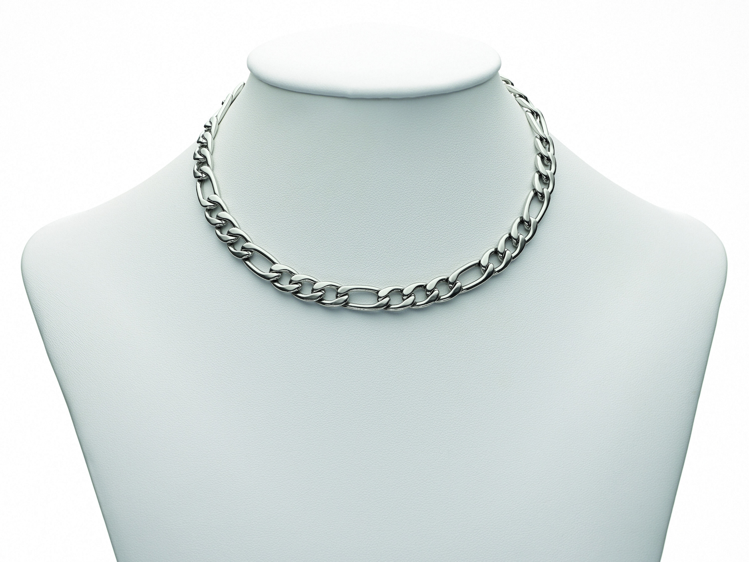 Adelia´s Edelstahlkette »Edelstahl Figaro Halskette 50 cm Ø 7,3 mm«,  Edelstahlschmuck für Damen im Onlineshop | I'm walking