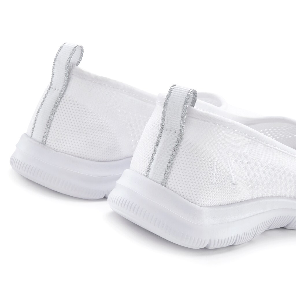LASCANA Sneaker Ballerinas, ultraleichter Slipper aus leichtem Mesh mit weicher Innensohle VEGAN