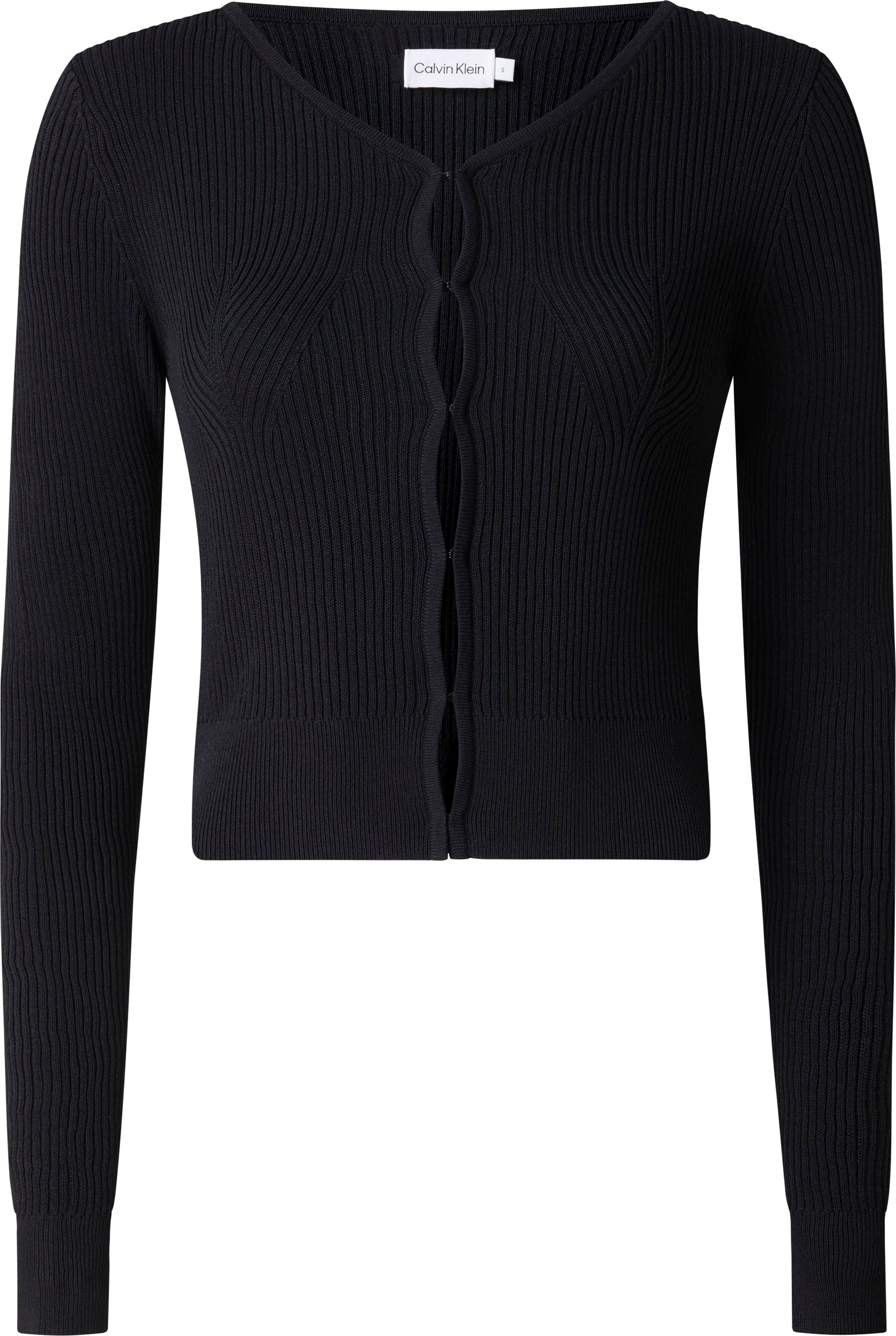Calvin Klein Strickpullover mit Hakenverschluss