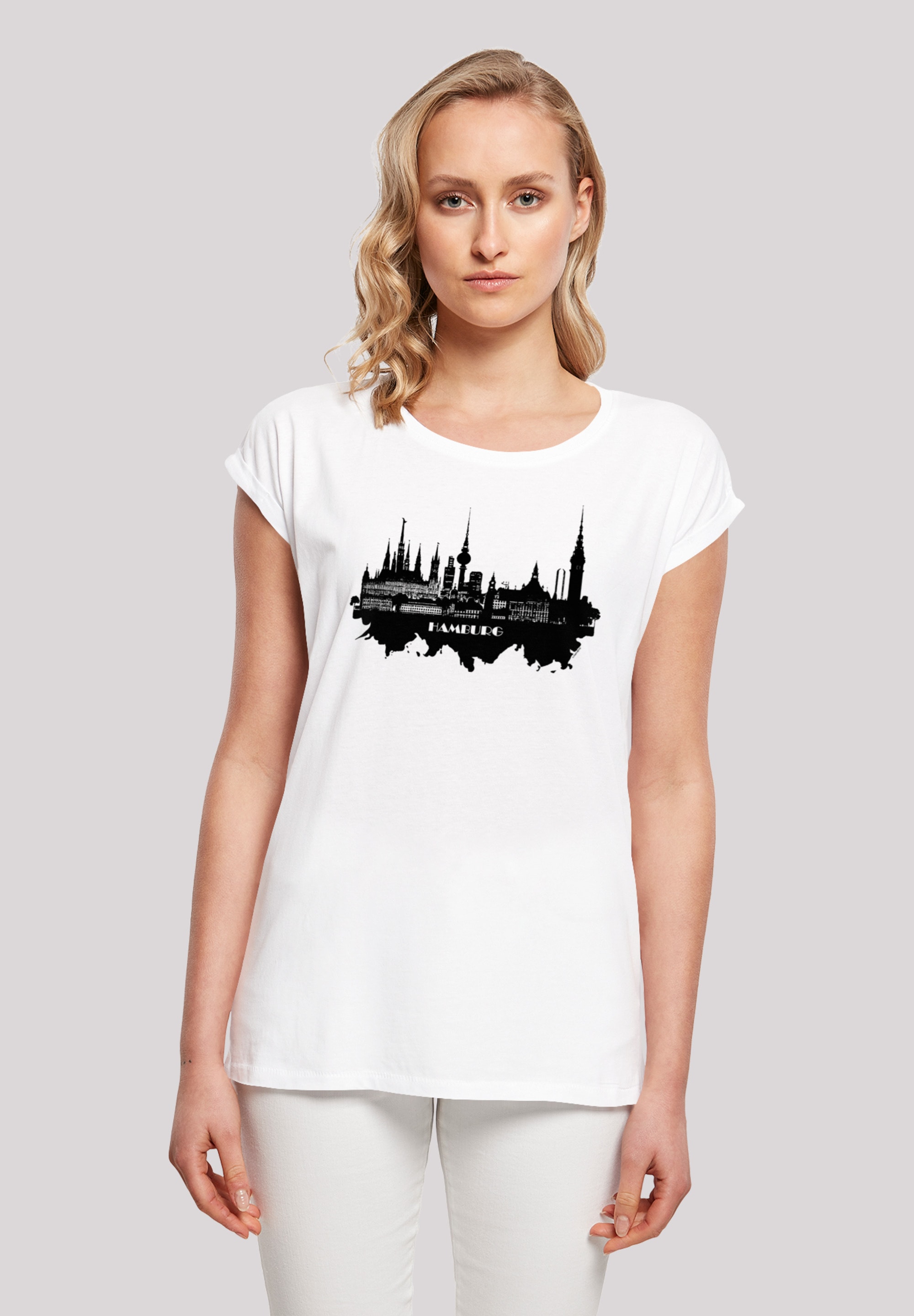 kaufen T-Shirt I\'m F4NT4STIC »Cities Print walking Hamburg - skyline«, Collection |