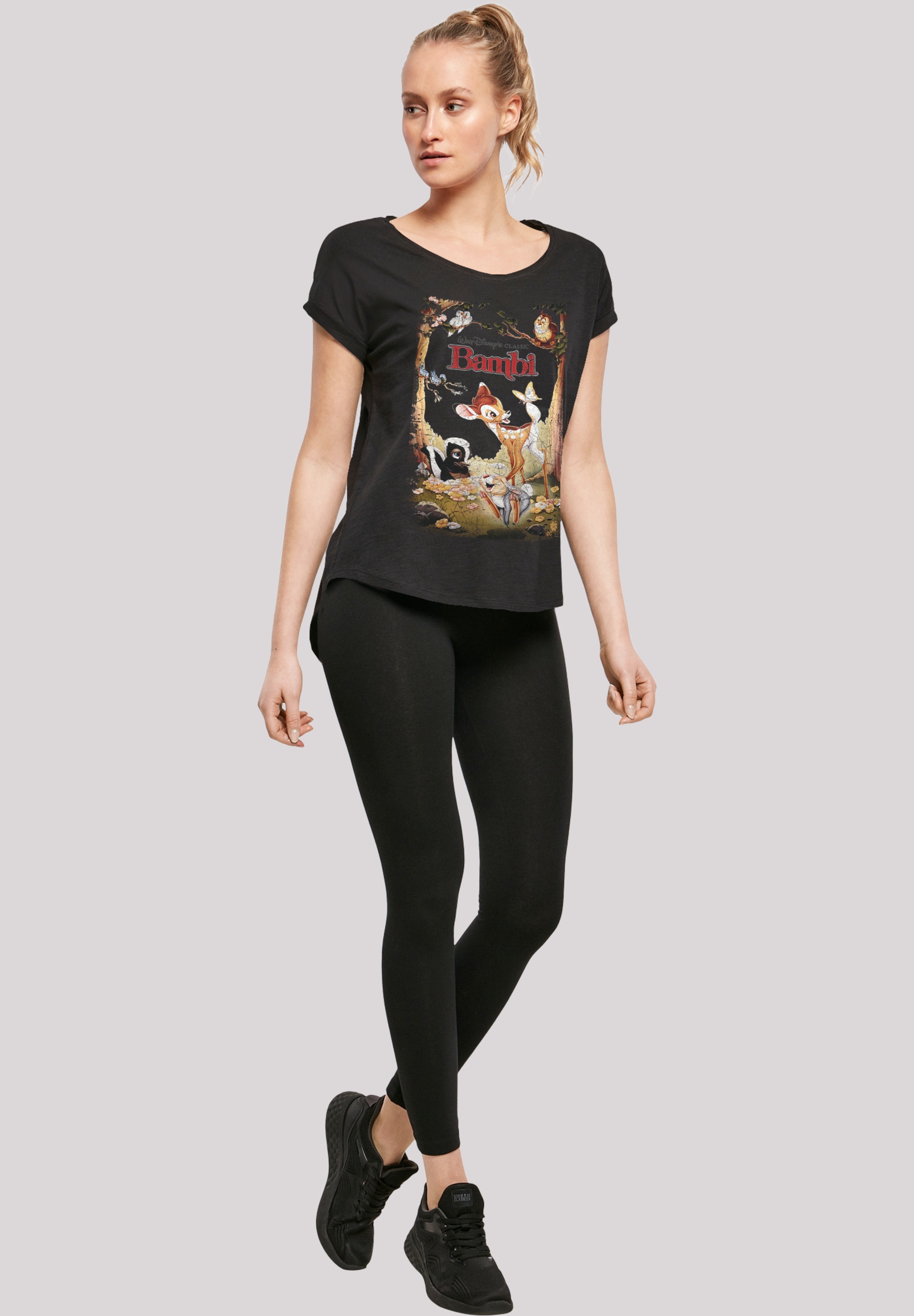 Retro T-Shirt | Print »Bambi walking I\'m shoppen Poster«, F4NT4STIC