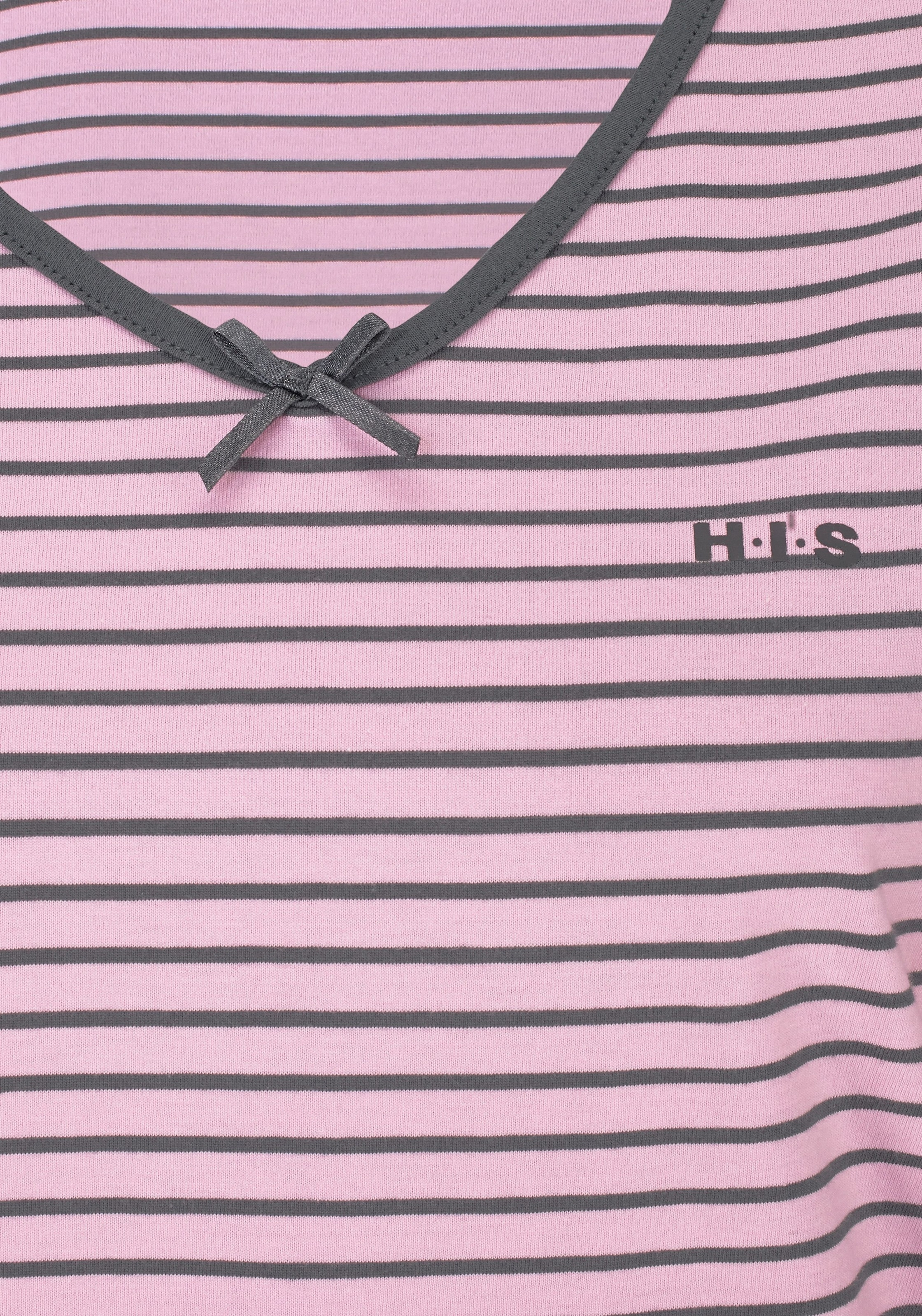 H.I.S Pyjama, (2 tlg., Stück), leicht 1 mit bestellen Wäsche & Hosenbein auf ausgestelltem Rechnung