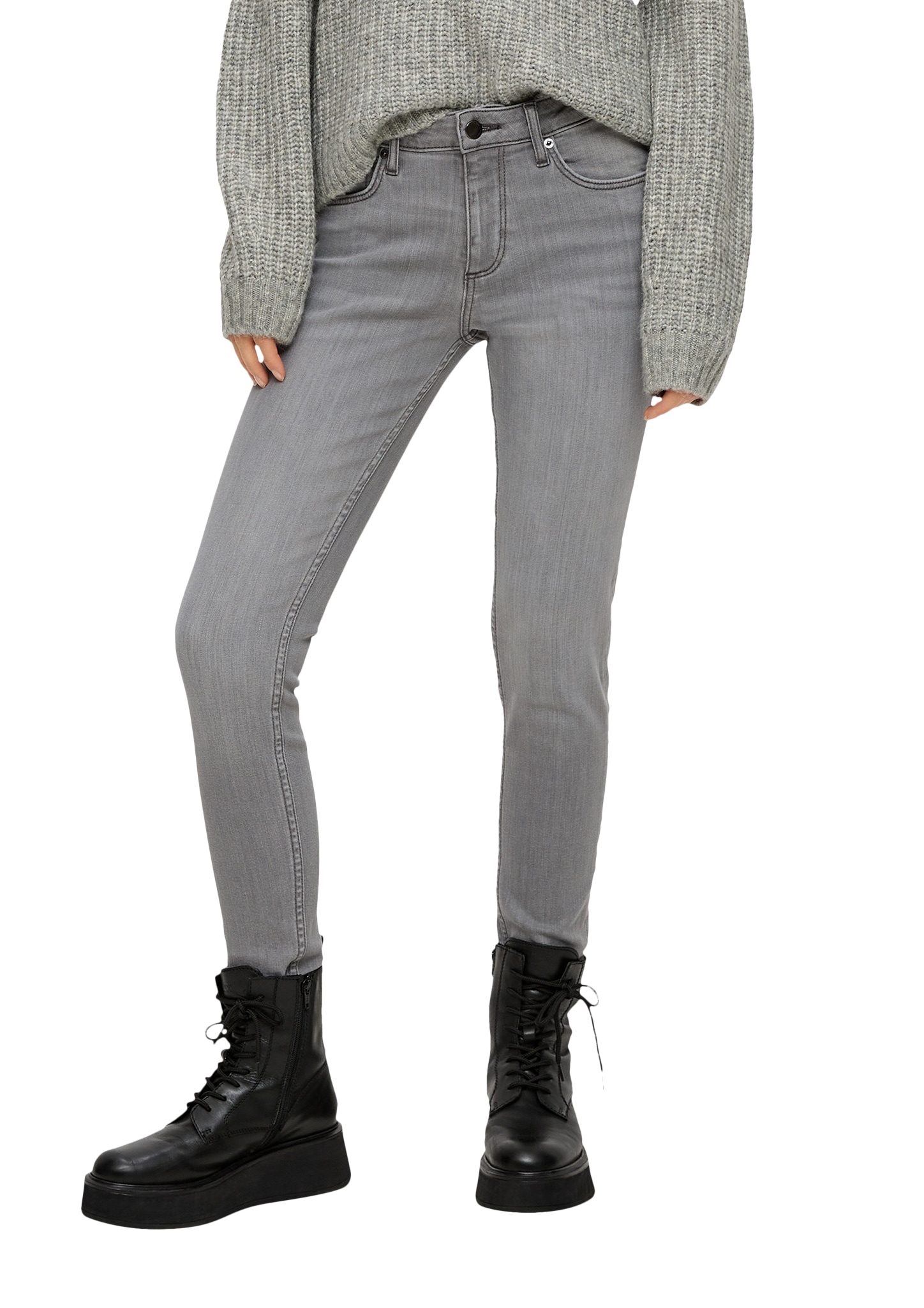 QS 5-Pocket-Jeans »Sadie« online kaufen | I\'m walking | Tapered Jeans