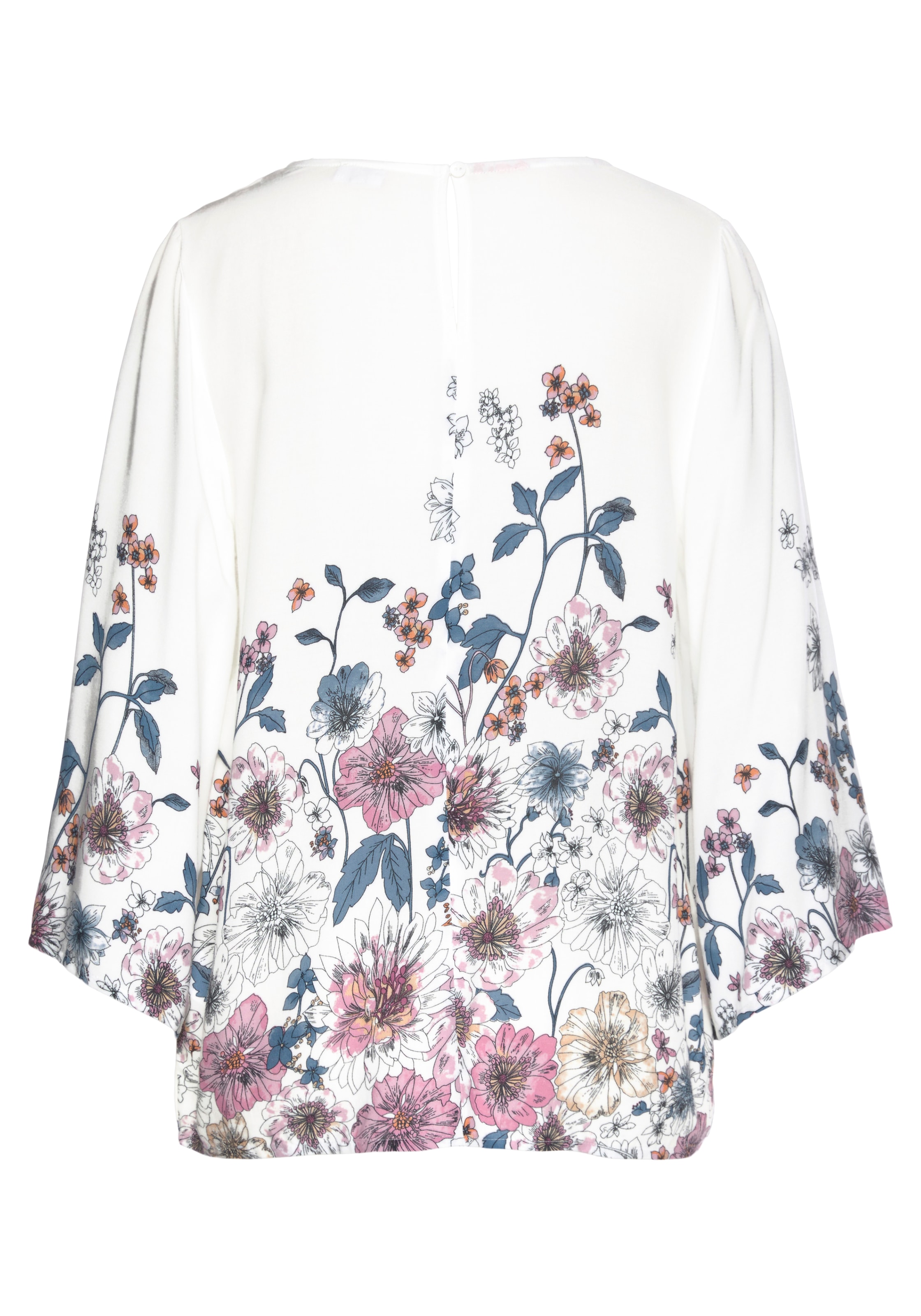 LASCANA Schlupfbluse, Trompetenärmeln, sommerlich mit Blusenshirt, kaufen und Blumenprint