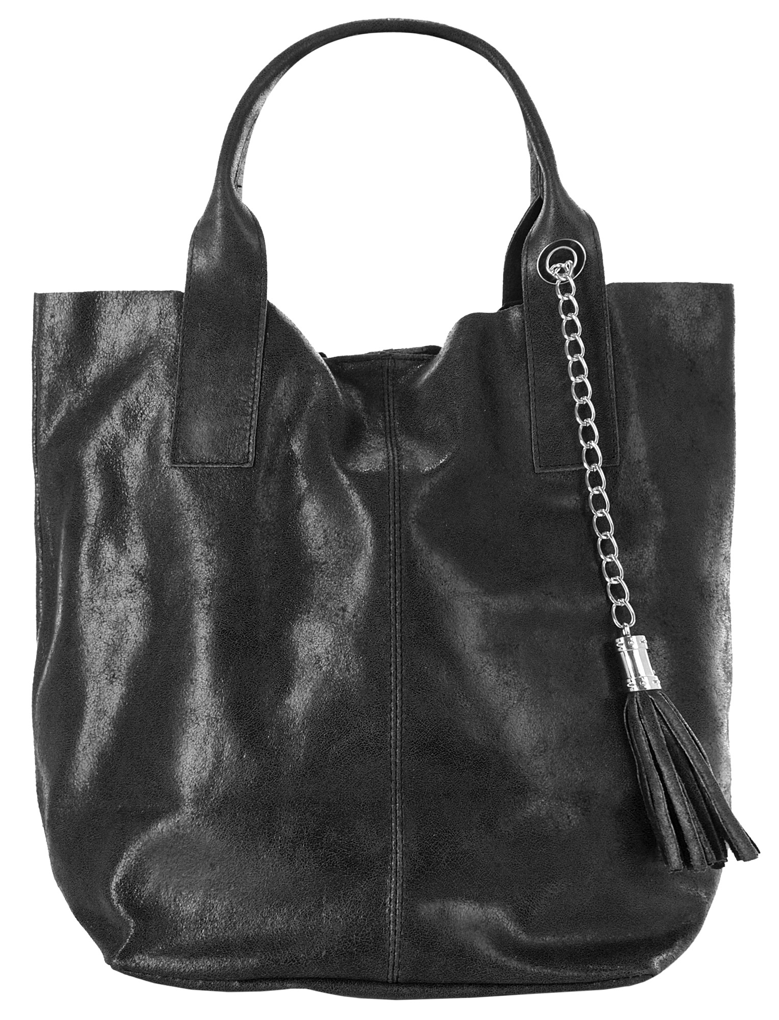 forty° Shopper, echt Leder, Made in Italy
