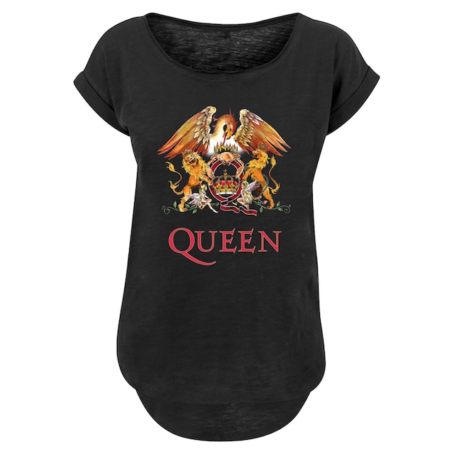 F4NT4STIC T-Shirt »Queen Rockband Classic Crest Black«, Print bestellen |  I'm walking