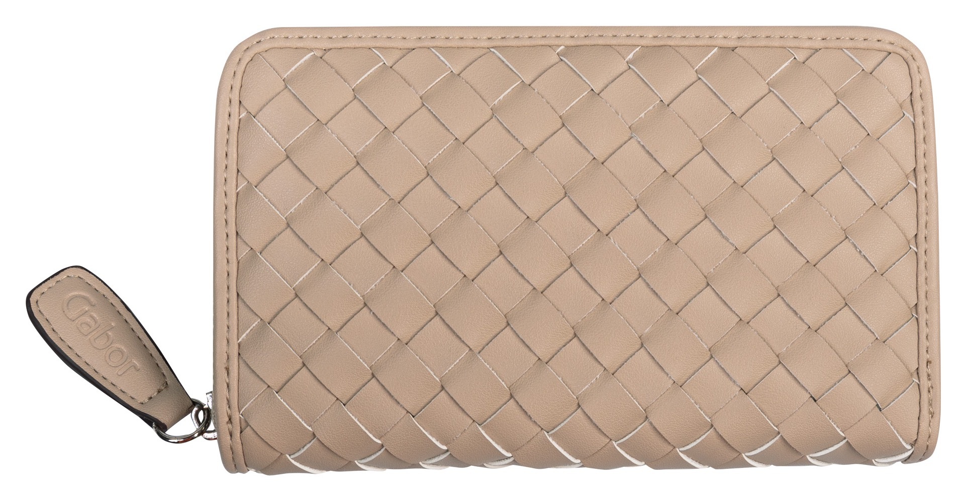 Gabor Geldbörse EMILIA Medium zip wallet in Flecht Optik