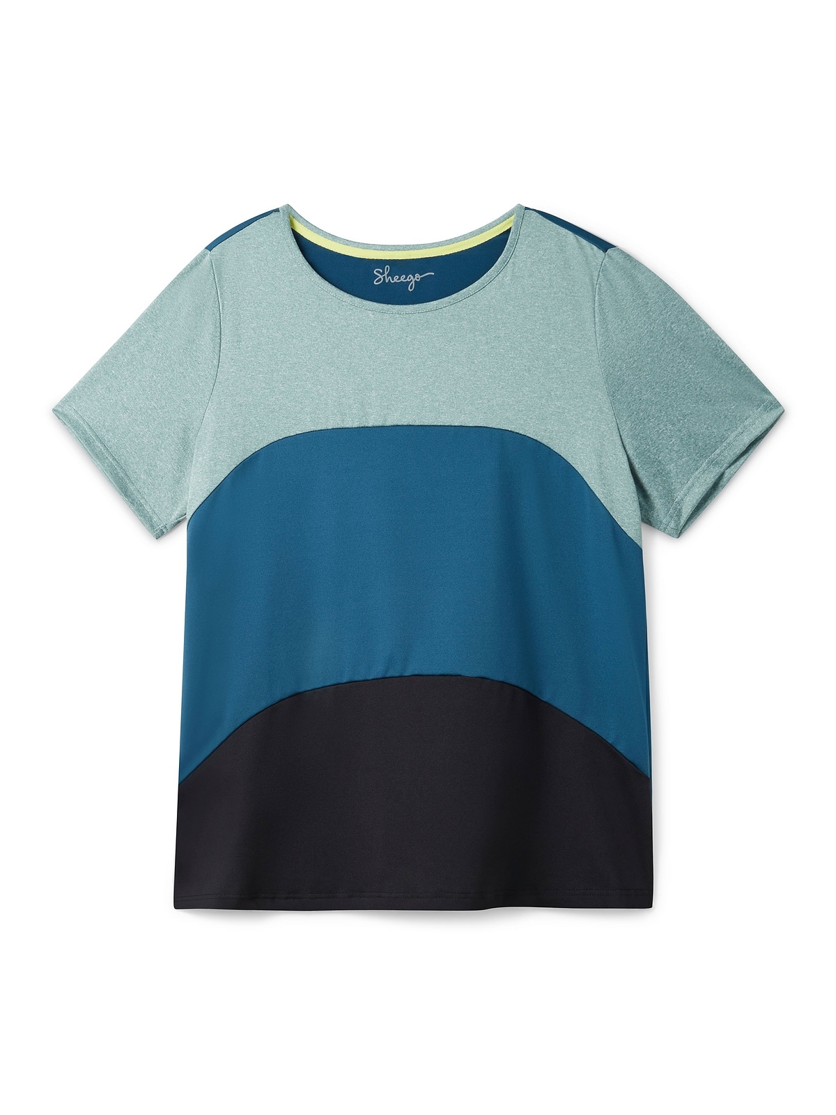 Sheego Funktionsshirt »Große Größen«, im kaufen Colourblocking-Design, atmungsaktiv