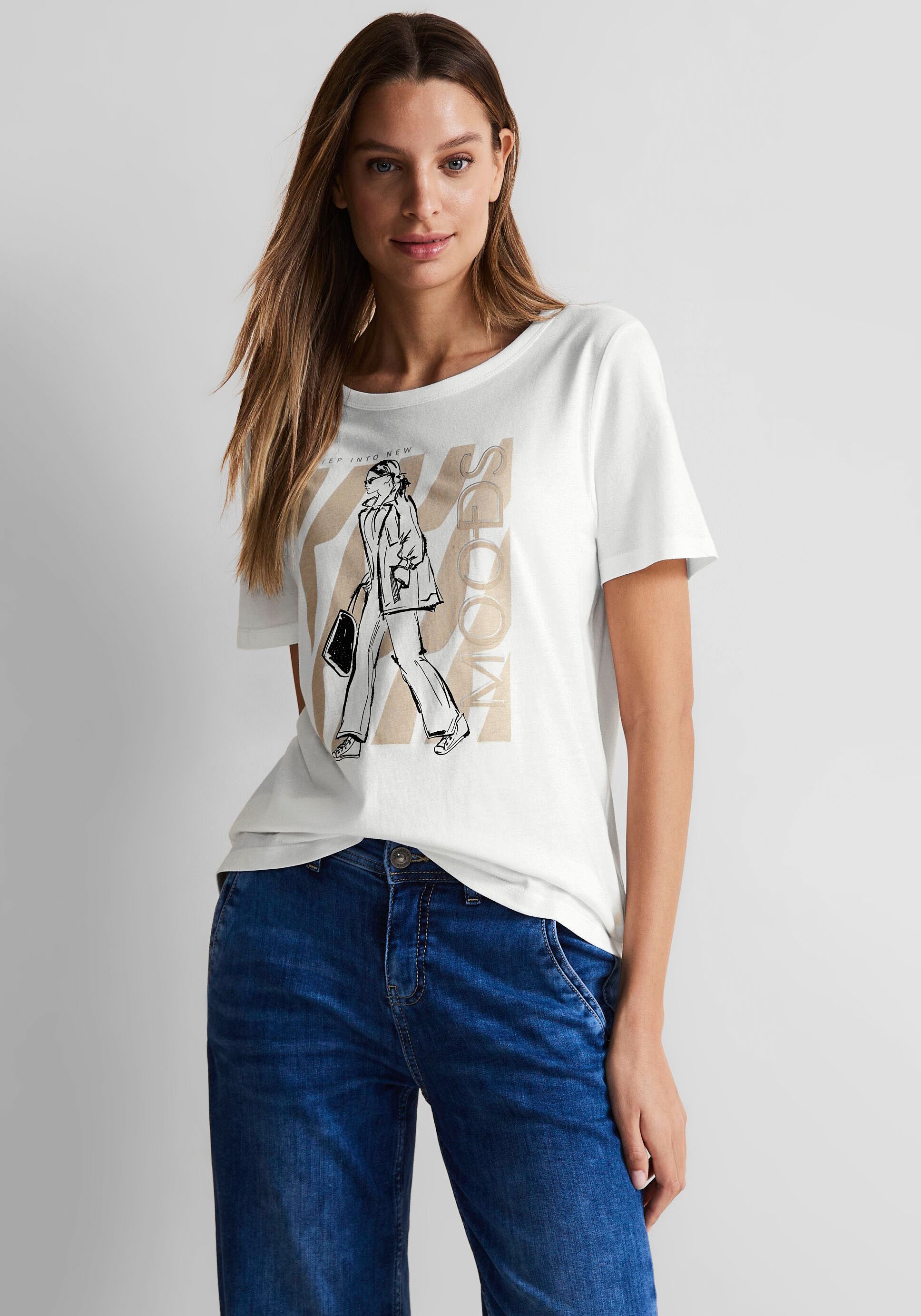 | STREET T-Shirt, ONE kaufen walking mit Frontprint I\'m online
