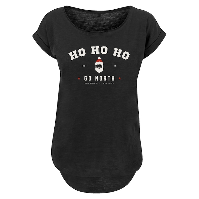 F4NT4STIC T-Shirt »Ho Ho Ho Santa Claus Weihnachten«, Weihnachten, Geschenk,  Logo online kaufen | I\'m walking