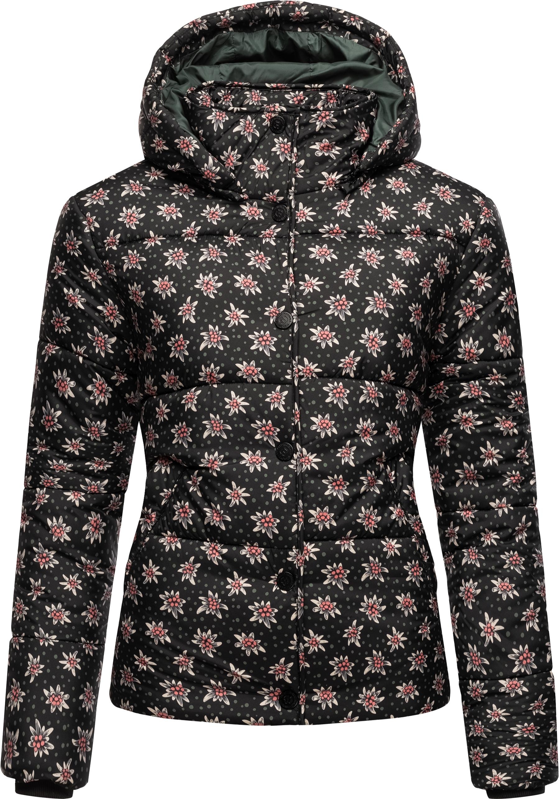 ragwear -  Steppjacke "Relive Remake", mit Kapuze, Modische cropped Winter Kurzjacke aus recycelten Materialien