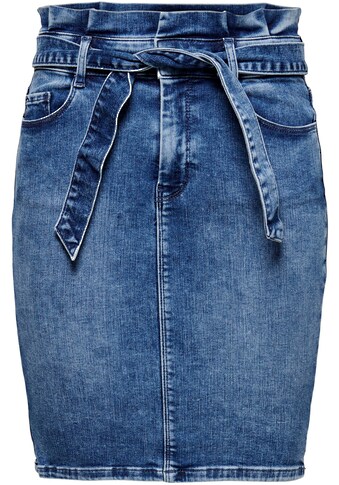 Only Jeansrock »ONLHUSH LIFE MID PAP SKIRT«, mit Paperbag Taille kaufen