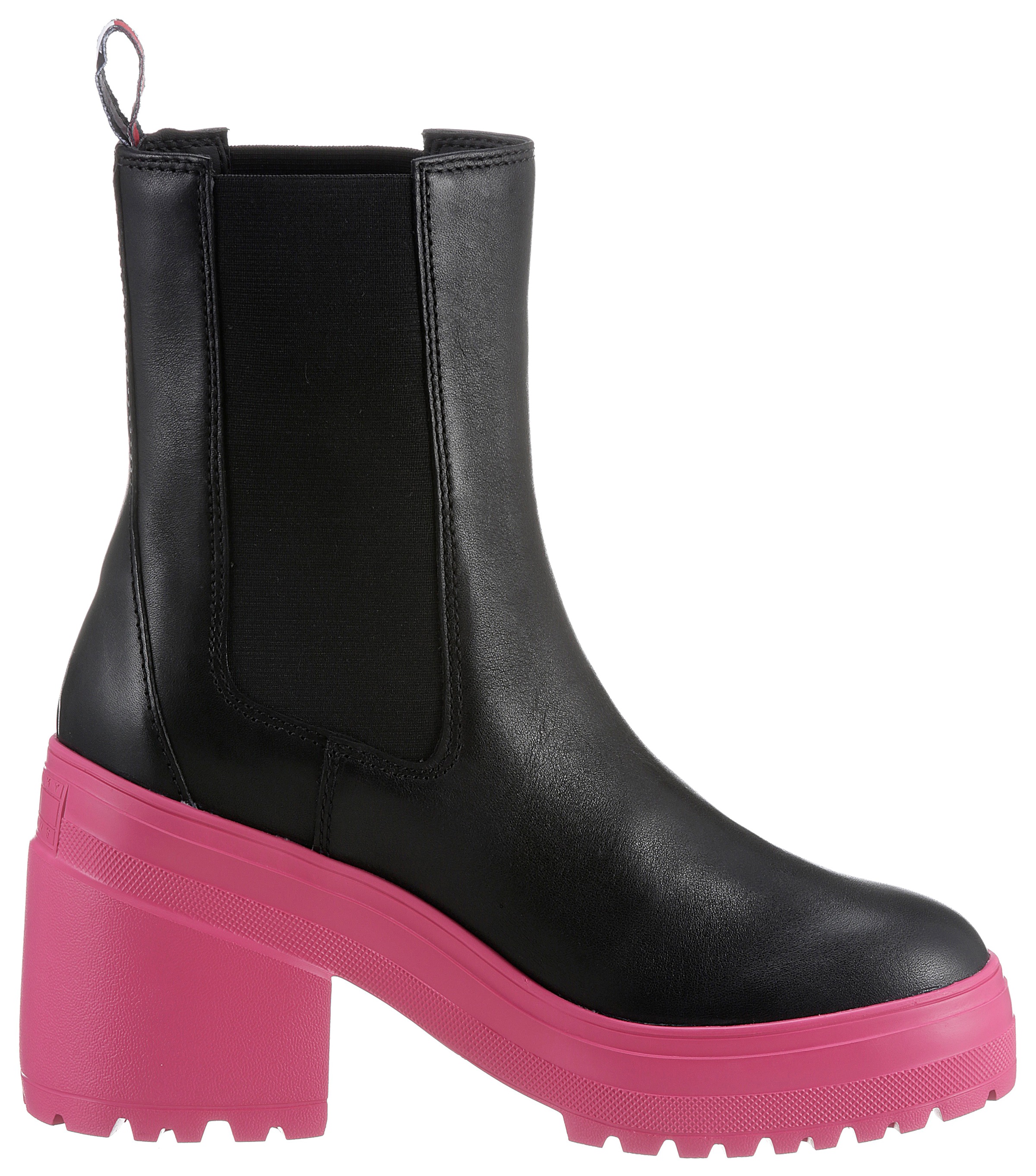 Tommy Jeans Chelseaboots TOMMY JEANS COLOR OUTSOLE BOOT mit Logoschriftzug