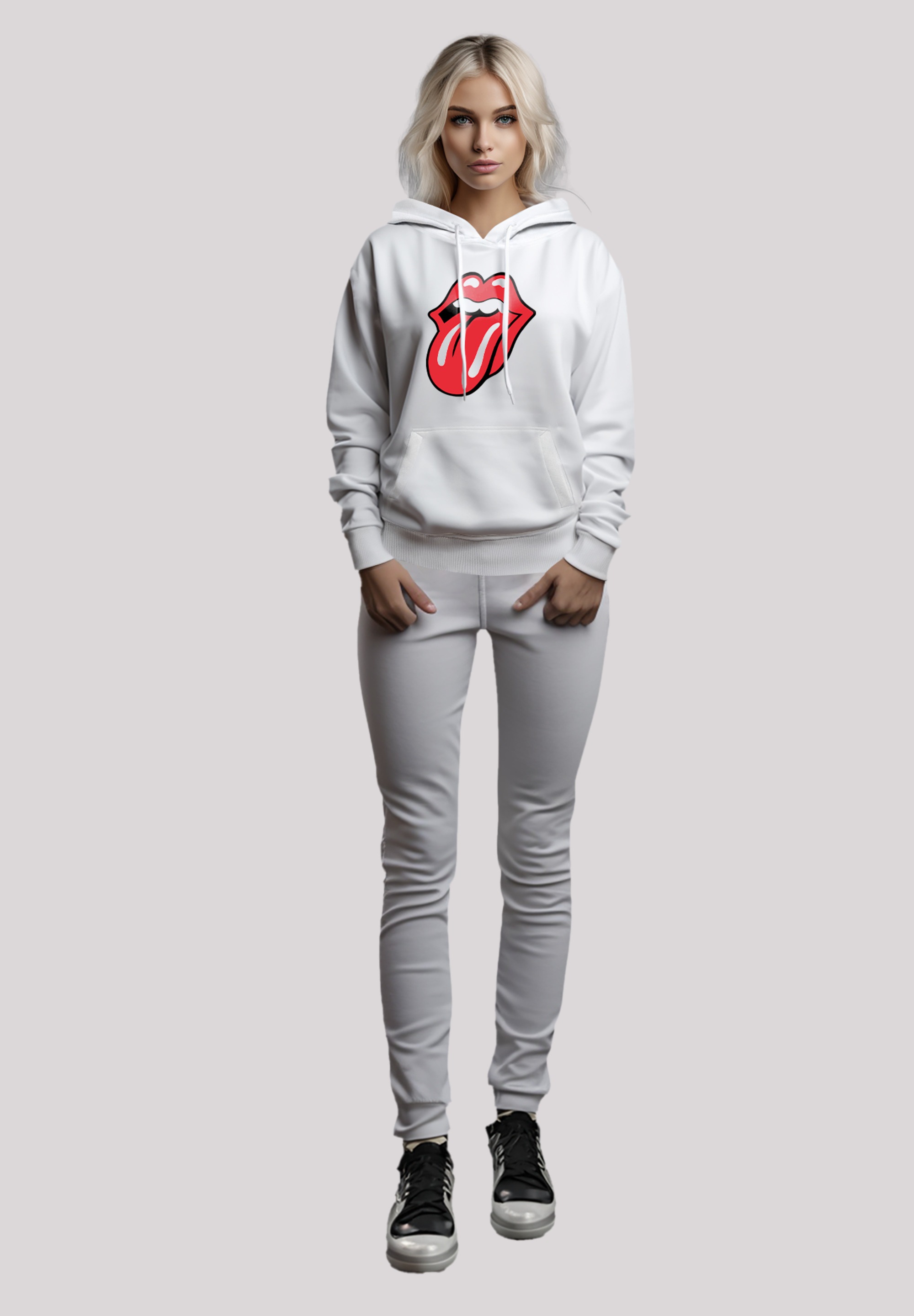 F4NT4STIC Kapuzenpullover »The Rolling Stones Classic Zunge Rock Musik  Band«, Hoodie, Warm, Bequem | I'm walking