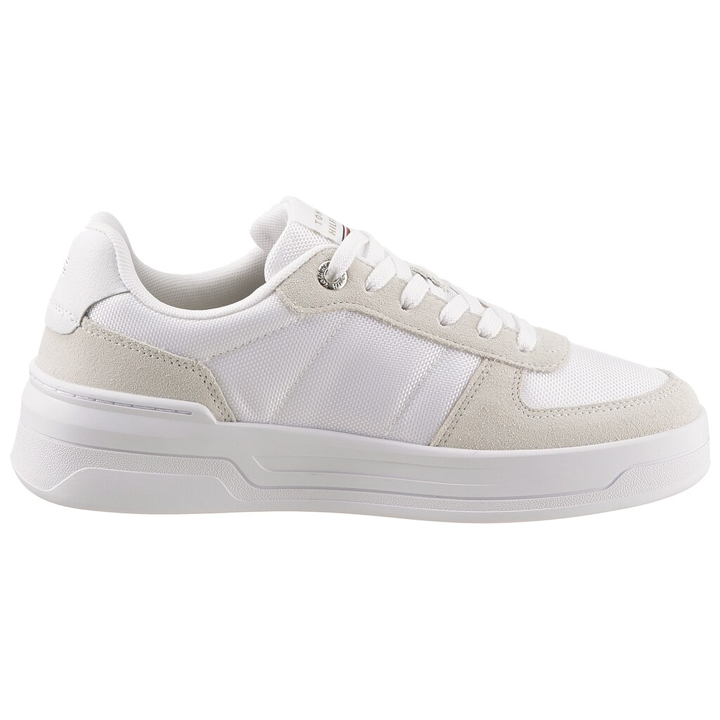 Tommy Hilfiger Plateausneaker »BASKET SNEAKER WITH WEBBING«, mit seitlichem Logo