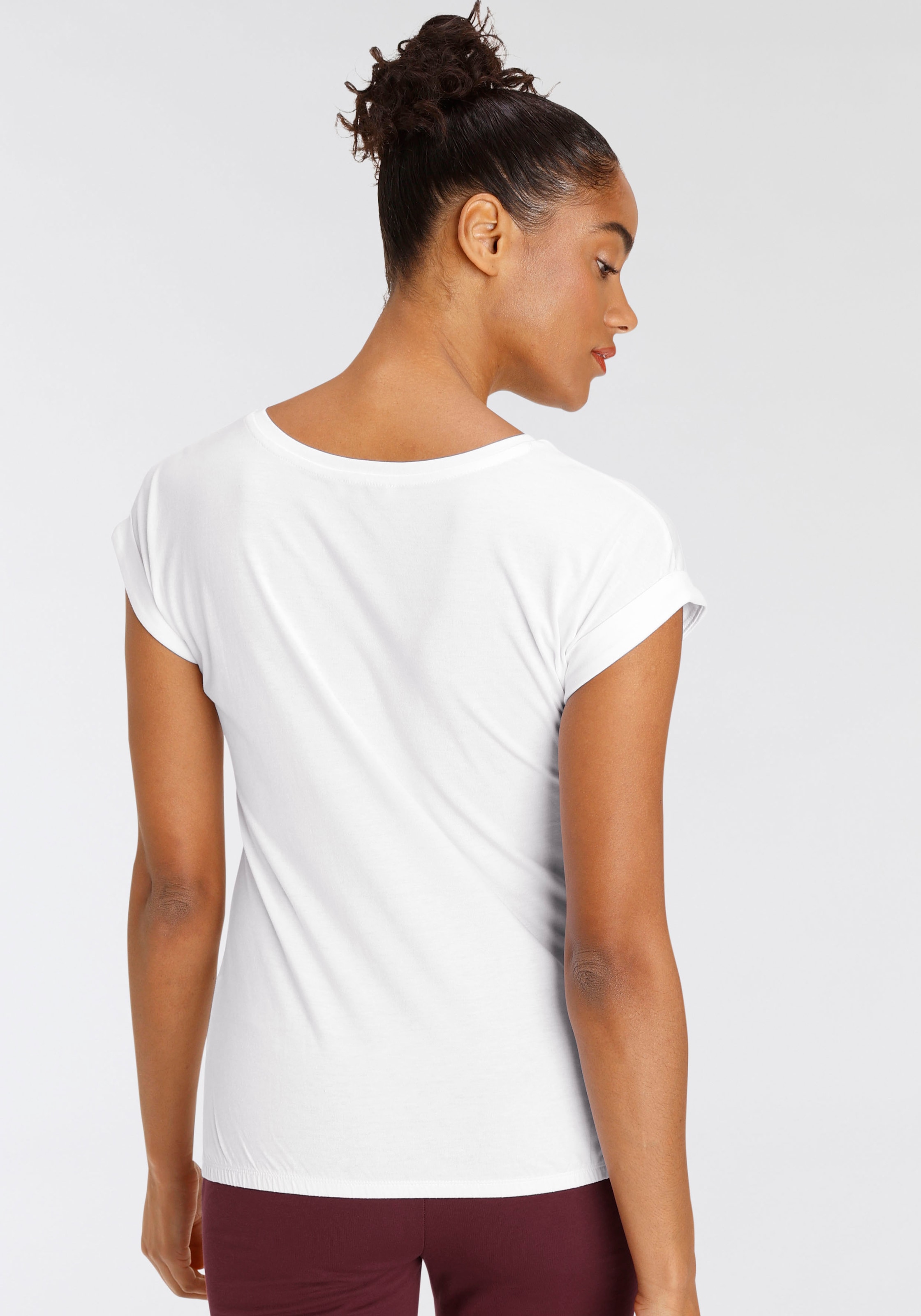 Flashlights T-Shirt, mit überschnittenen Schultern & kleinem Ärmelaufschlag  kaufen