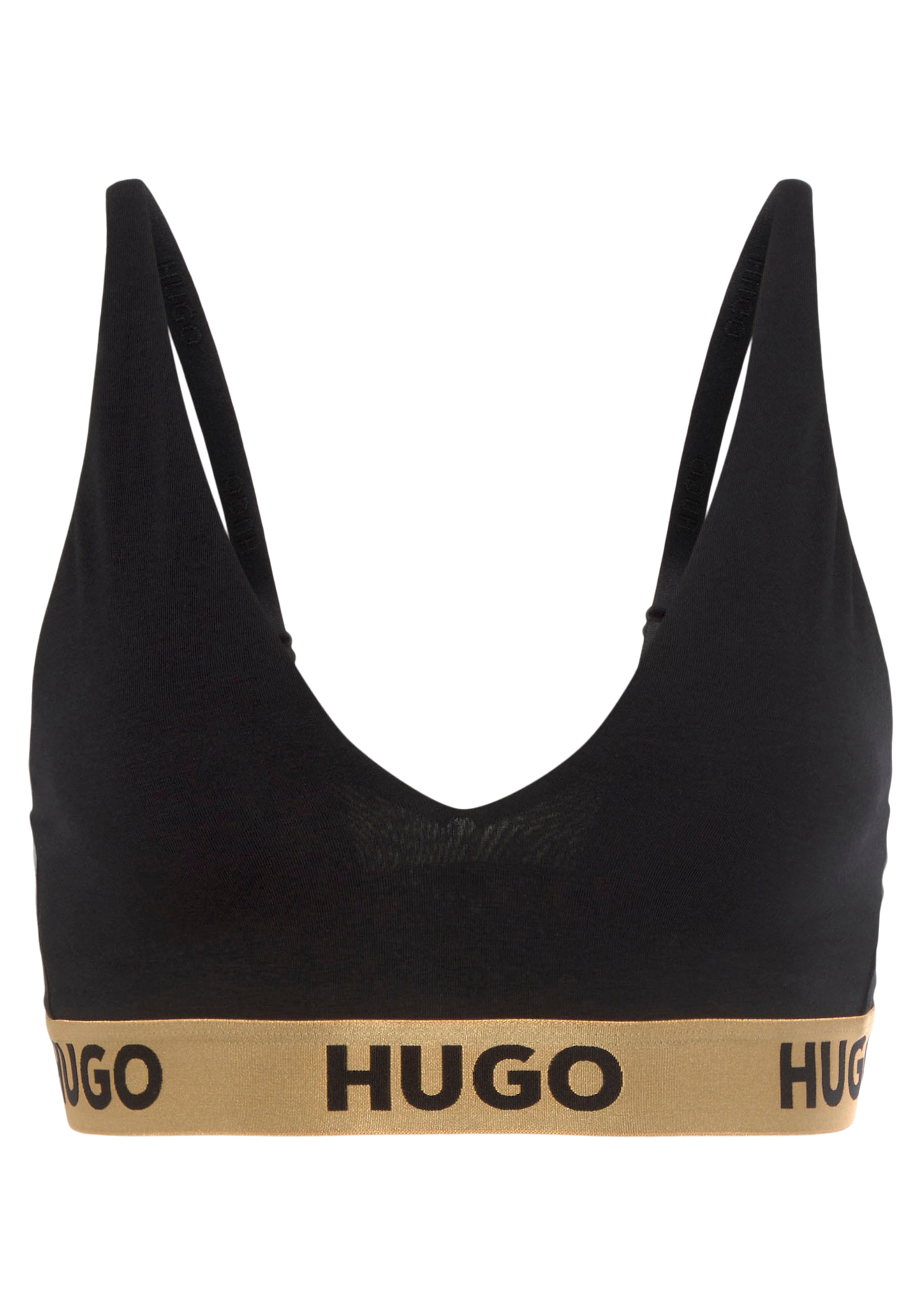 HUGO Logo »TRIANGLE PADD.SPORTY«, mit HUGO auf bestellen Triangel-BH Wäsche Bund & dem auf Rechnung