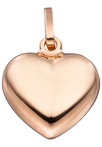 Herzanhänger »Anhänger Herz«, 925 Silber roségold vergoldet