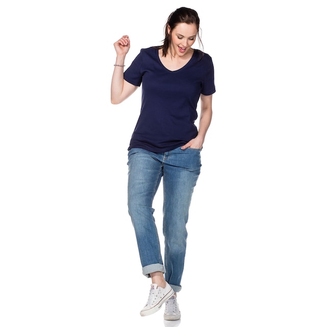 Sheego T-Shirt »Große Größen«, aus fein gerippter Qualität bestellen | I'm  walking