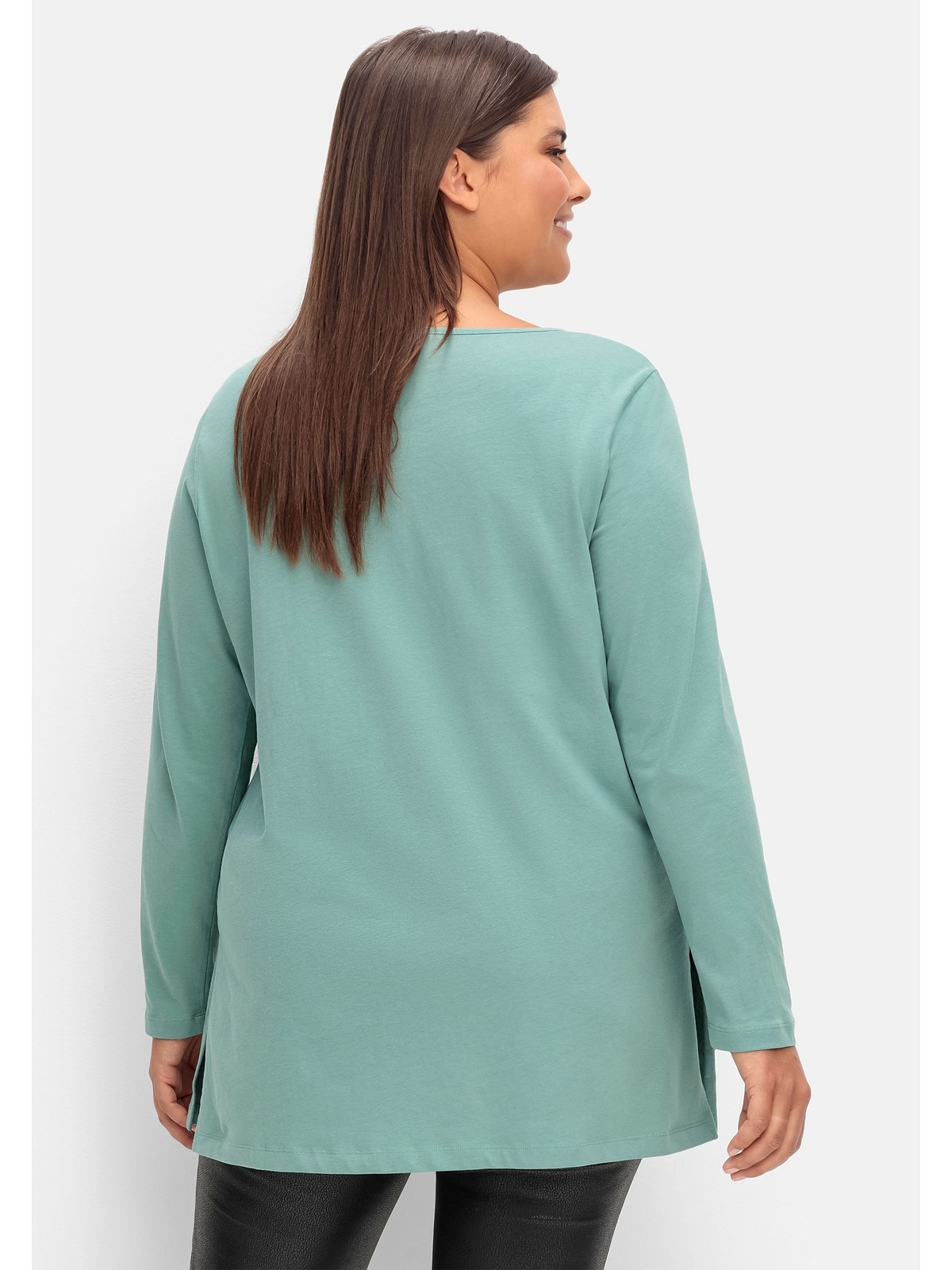 Sheego Longshirt »Große Größen«, mit Seitenschlitzen kaufen I\'m walking online hohen 