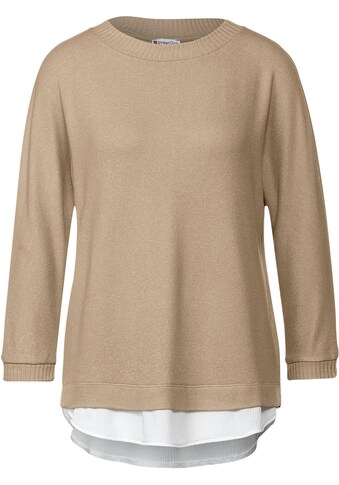 STREET ONE 3/4 Arm-Pullover, im Layer-Look kaufen