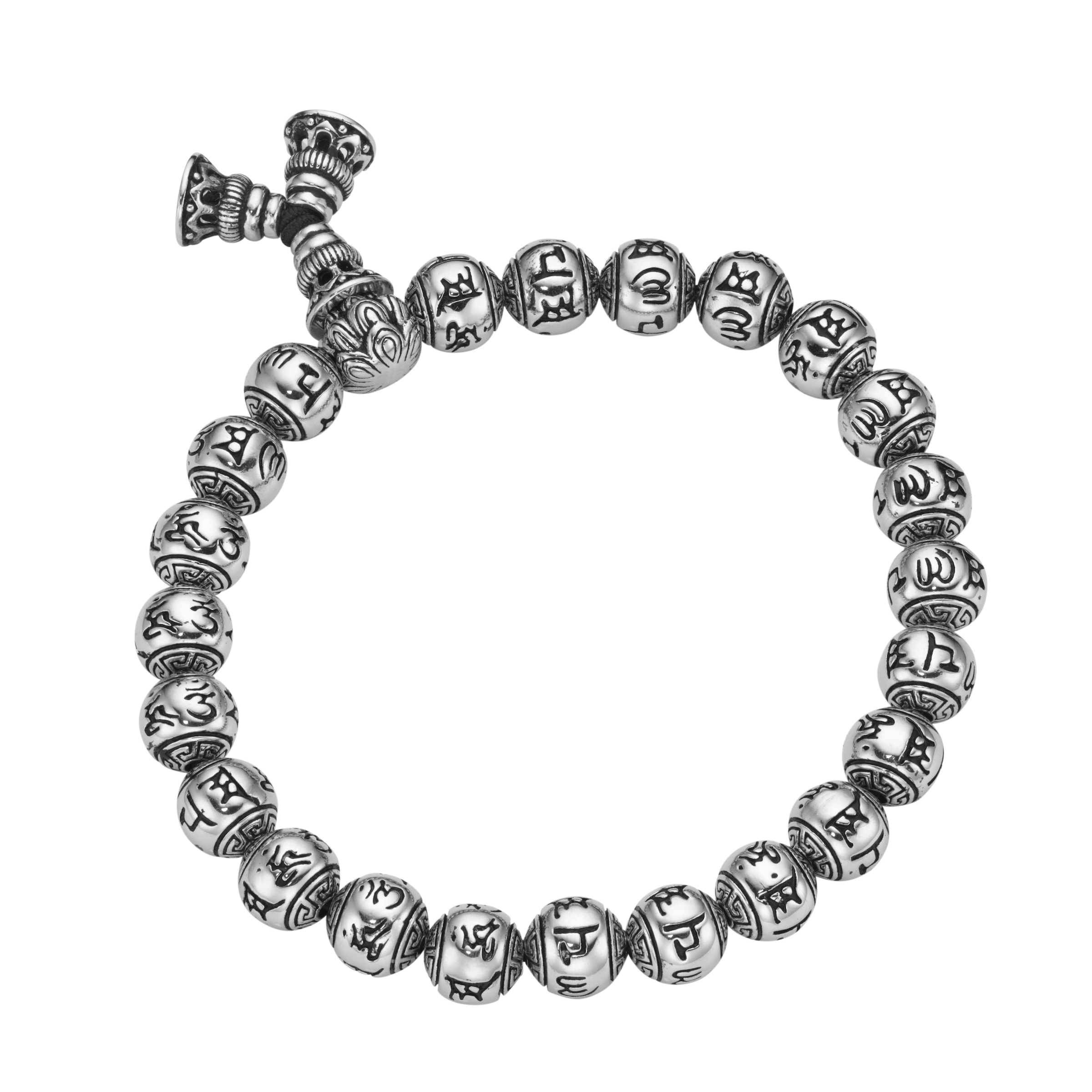 GIORGIO MARTELLO MILANO Armband »Kugeln mit tibetischen Glücks-Symbolen, Silber  925« im Onlineshop | I\'m walking