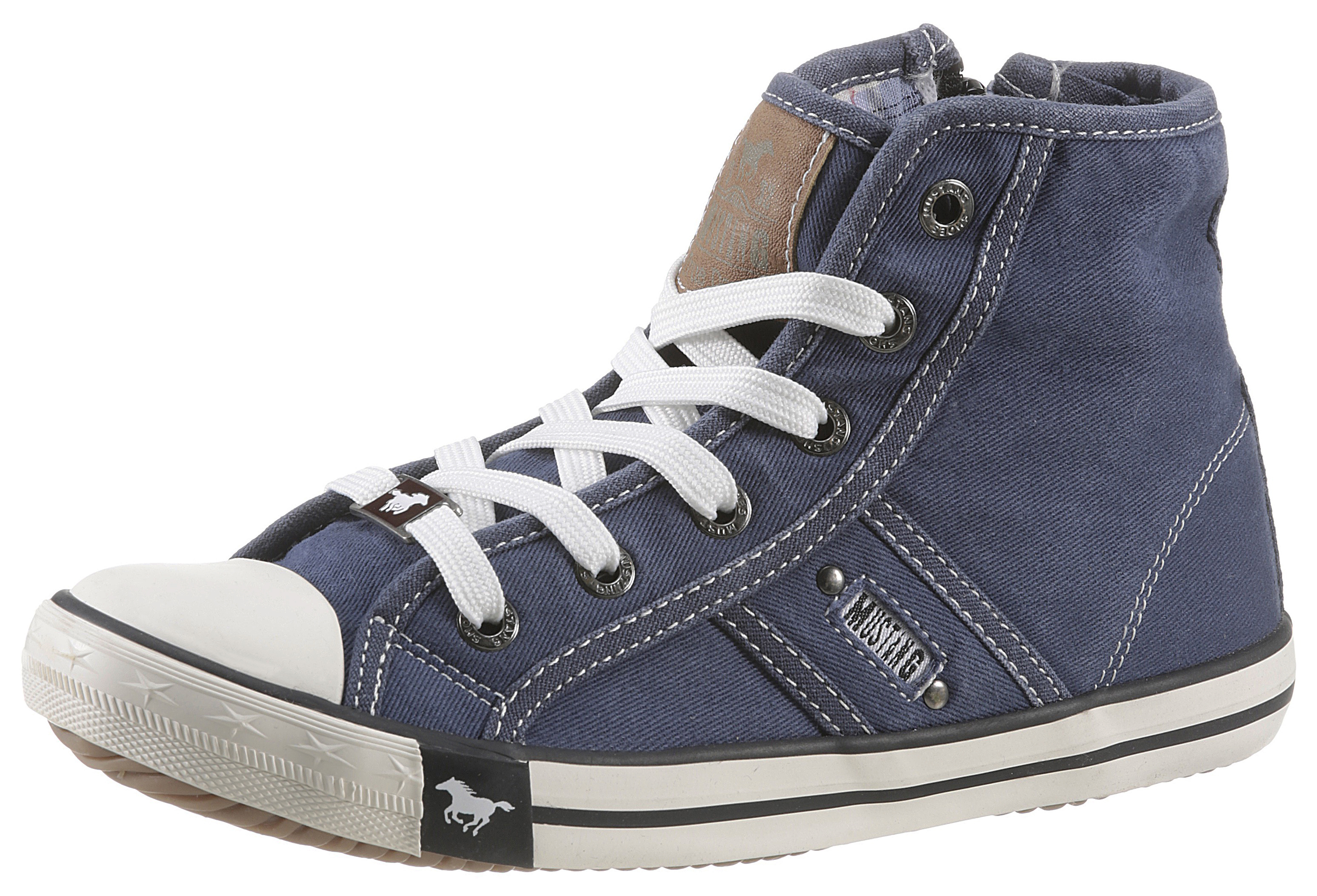 Sneaker, in knöchelhohem Look