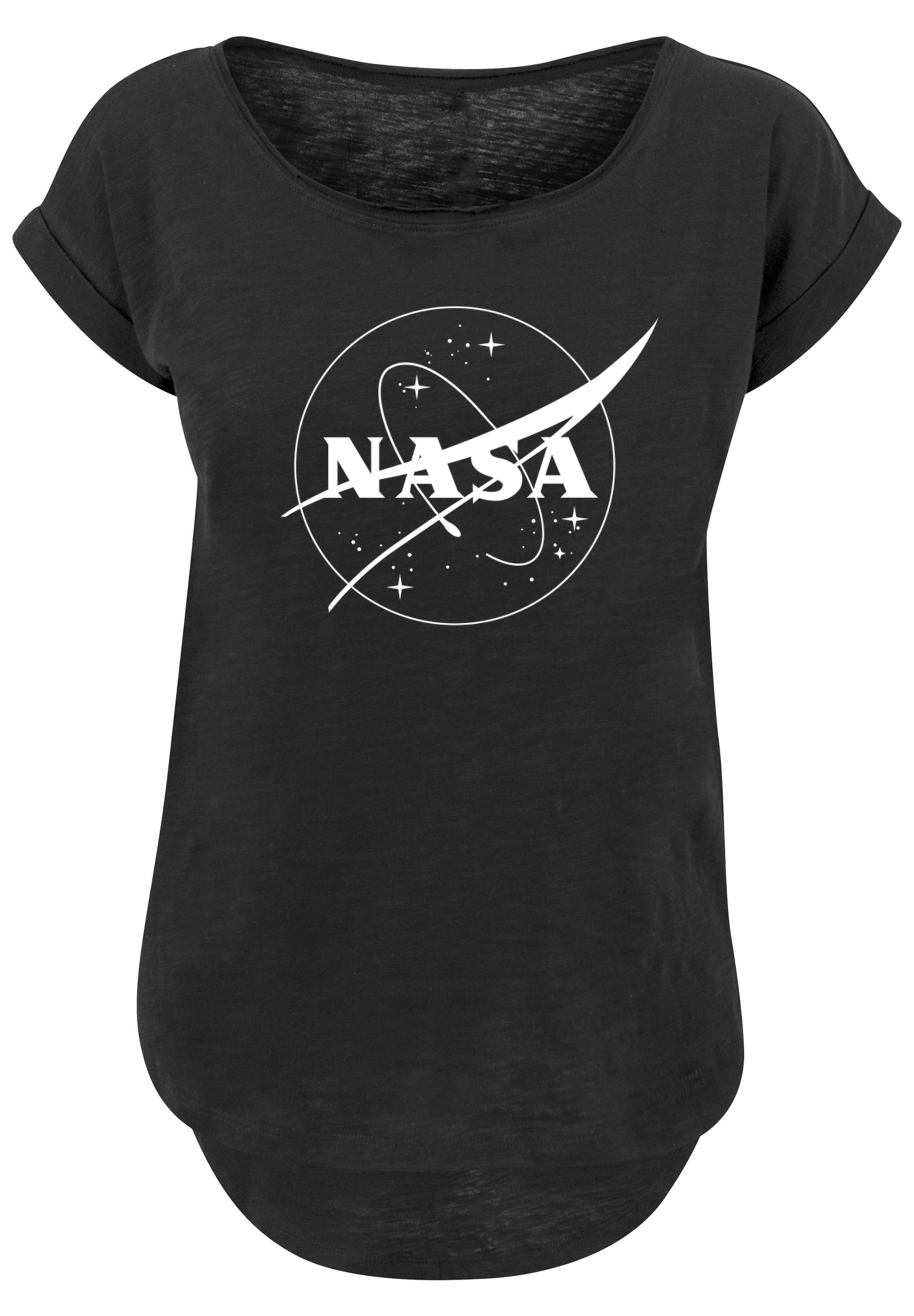 »Long Cut T-Shirt Logo F4NT4STIC Print Insignia T-Shirt \'NASA bestellen Monochrome\'«, Classic