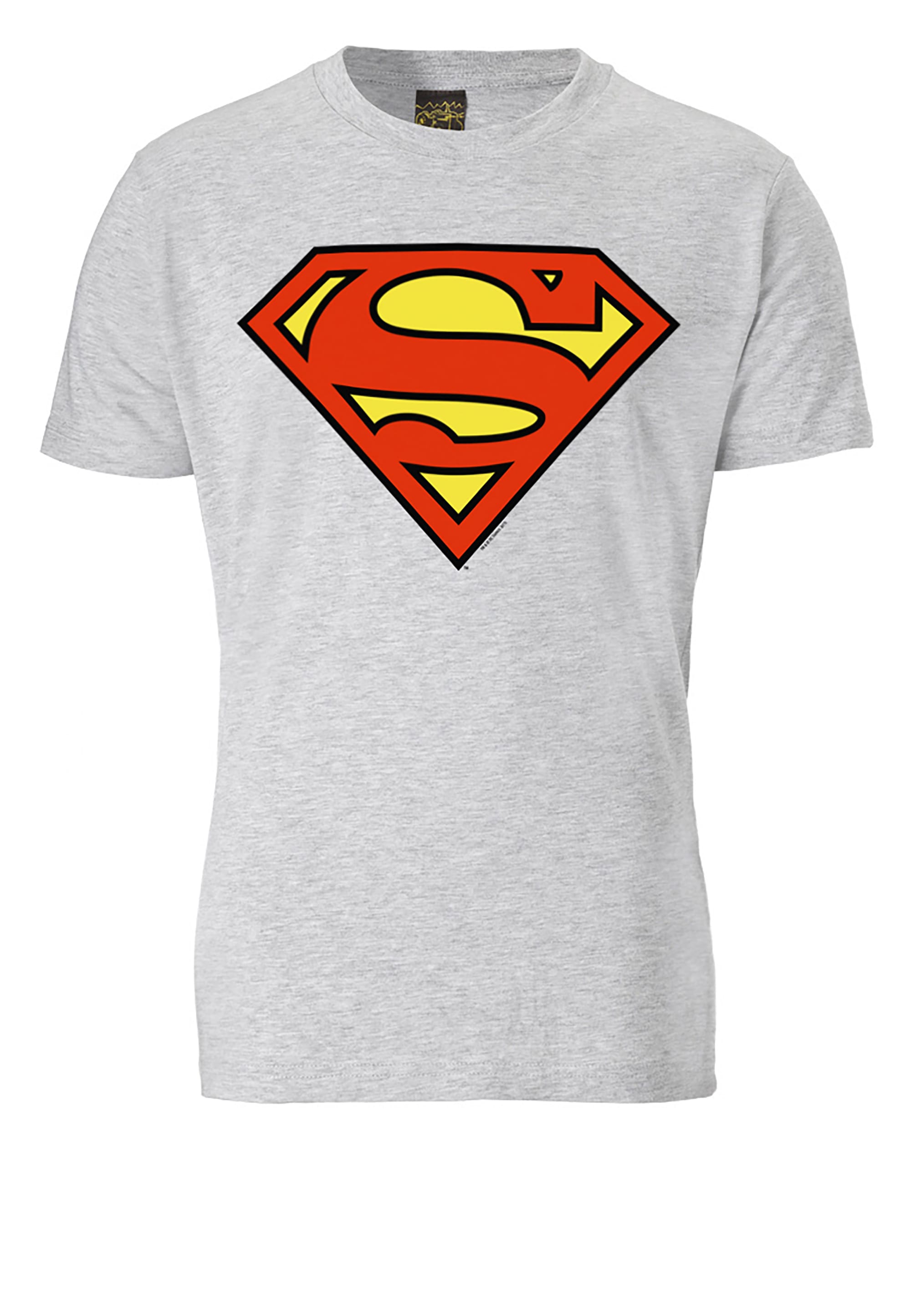 I\'m trendigem LOGOSHIRT walking T-Shirt kaufen | »Superman Logo«, mit Superhelden-Print