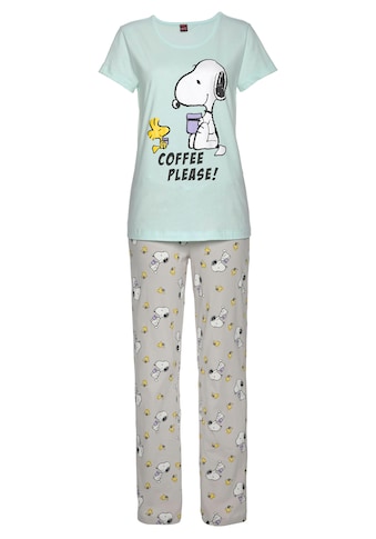 Peanuts Pyjama, mit Snoopy und Woodstock Druck kaufen