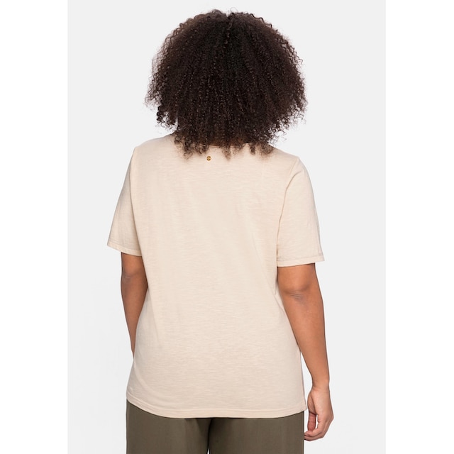 Sheego T-Shirt »Große Größen«, mit silberfarbenen Ziernähten shoppen | I\'m  walking
