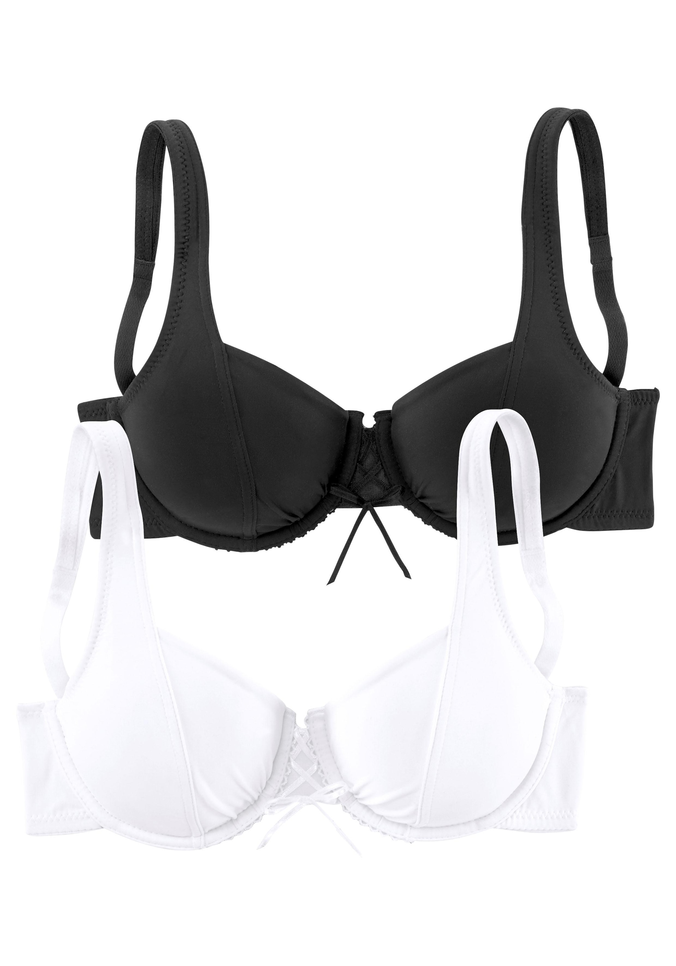 petite fleur Dekolleté-BH, (Packung, 2 Stück), mit Bügel und schönen Raffungen im Cup,... kaufen