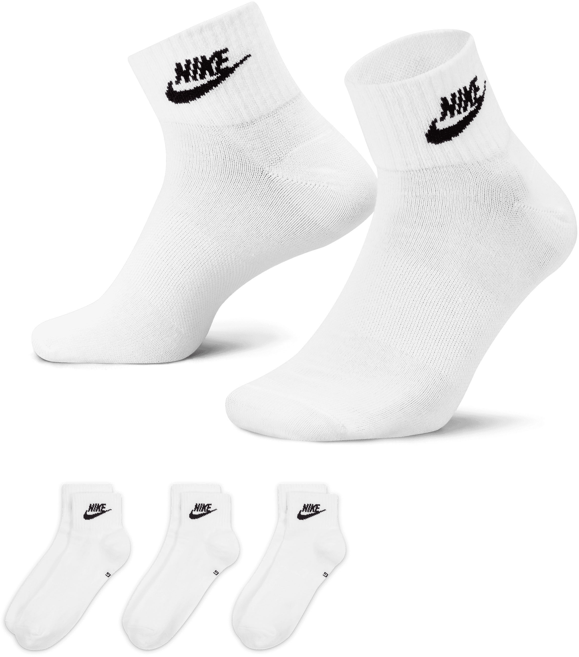 Nike Sportswear Socken »EVERYDAY ESSENTIAL ANKLE SOCKS (3 Pair)«, (Set, 3  Paar) im Onlineshop | I\'m walking