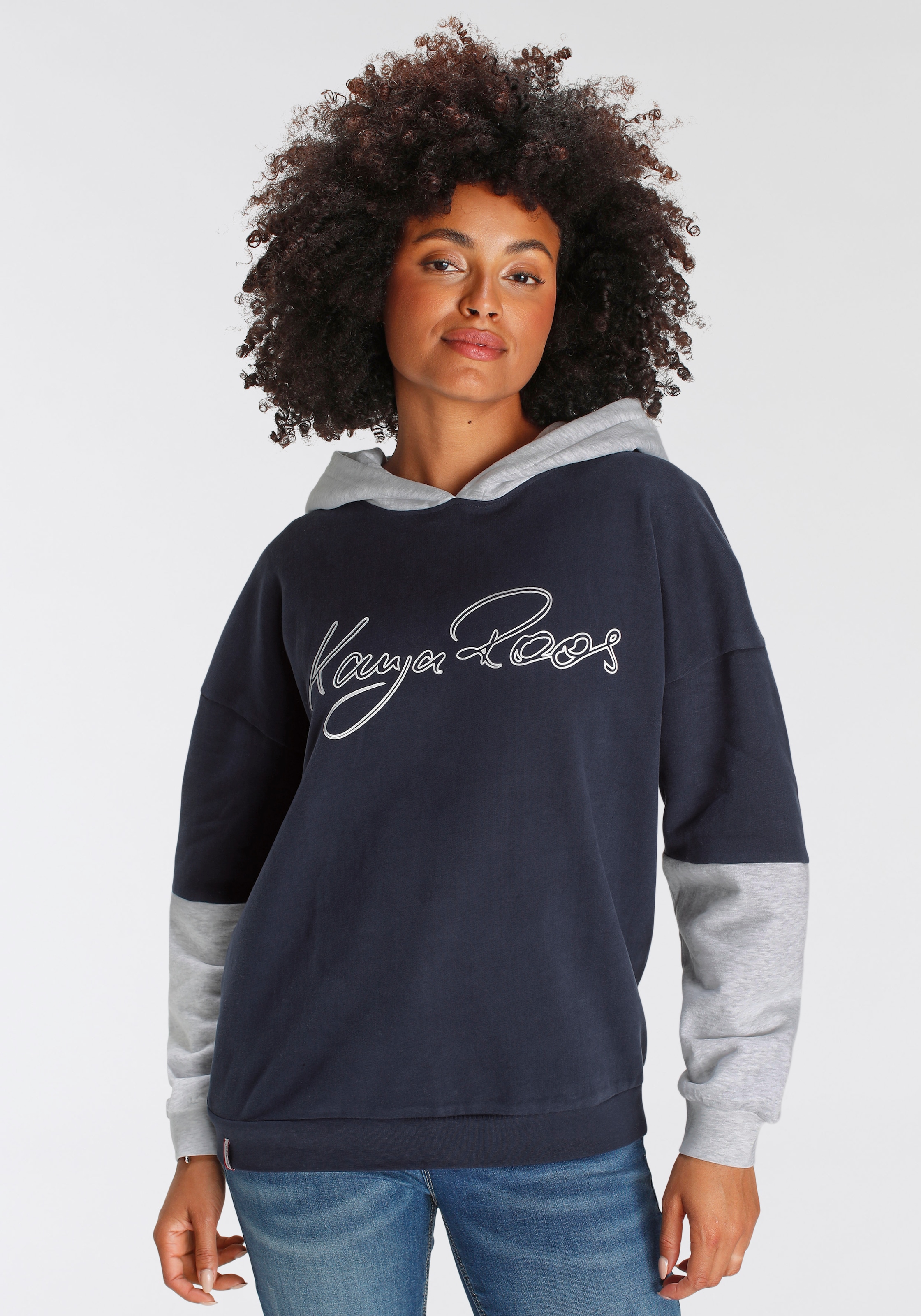 KangaROOS Kapuzensweatshirt, in I\'m bestellen - KOLLEKTION Logoschriftzug großen mit NEUE | cooler Oversize-Form walking
