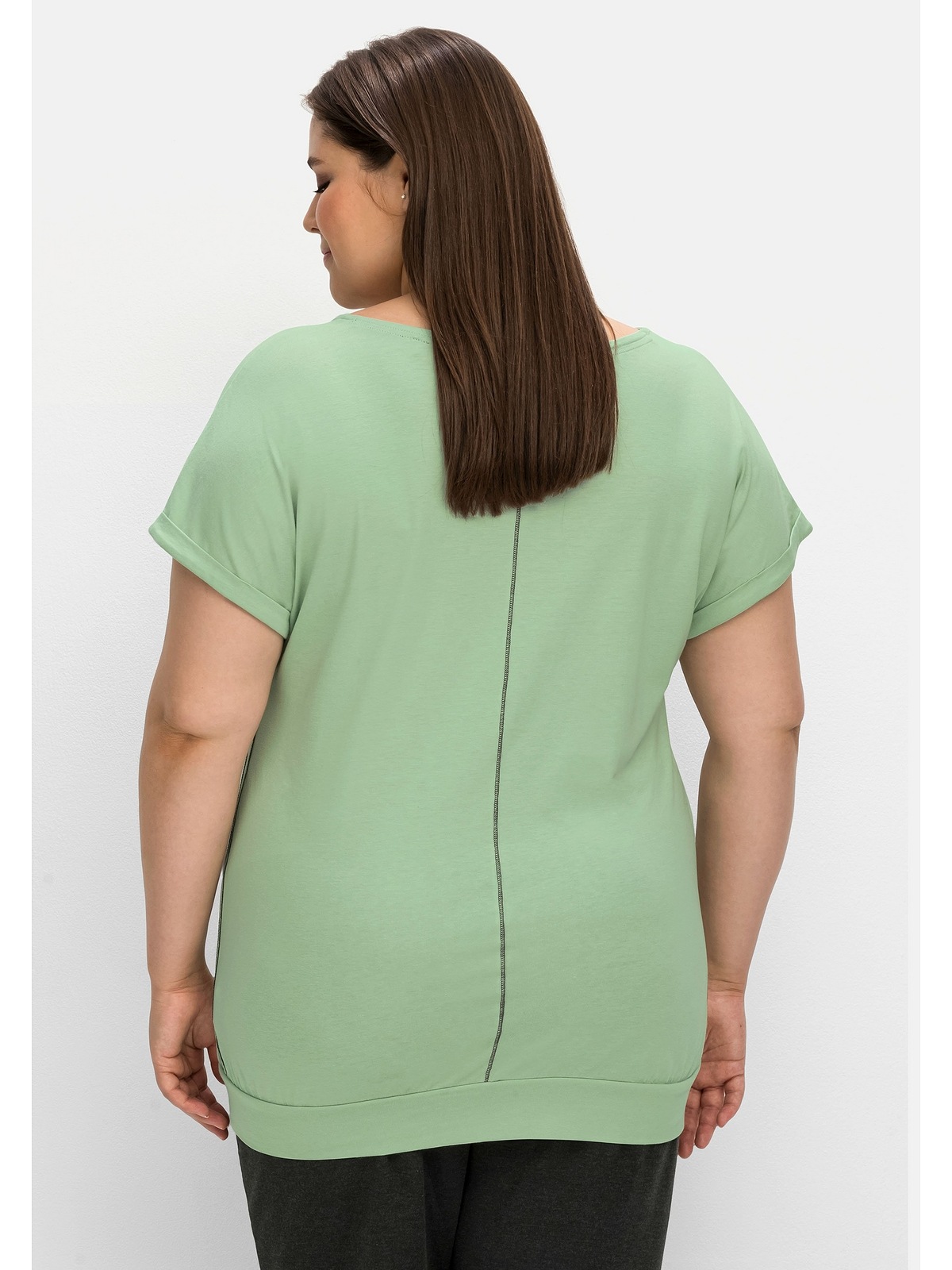 Sheego T-Shirt »Große Größen«, Baumwoll-Modal-Mix aus shoppen