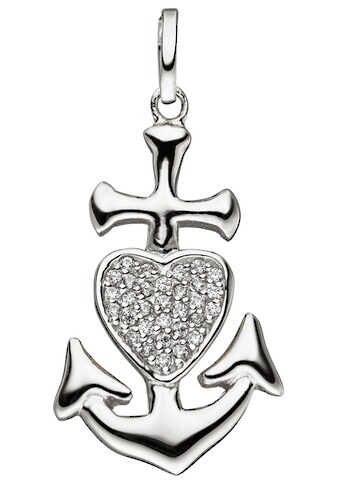JOBO Kettenanhänger »Anhänger Glaube, Liebe, Hoffnung«, 925 Silber mit Zirkonia kaufen