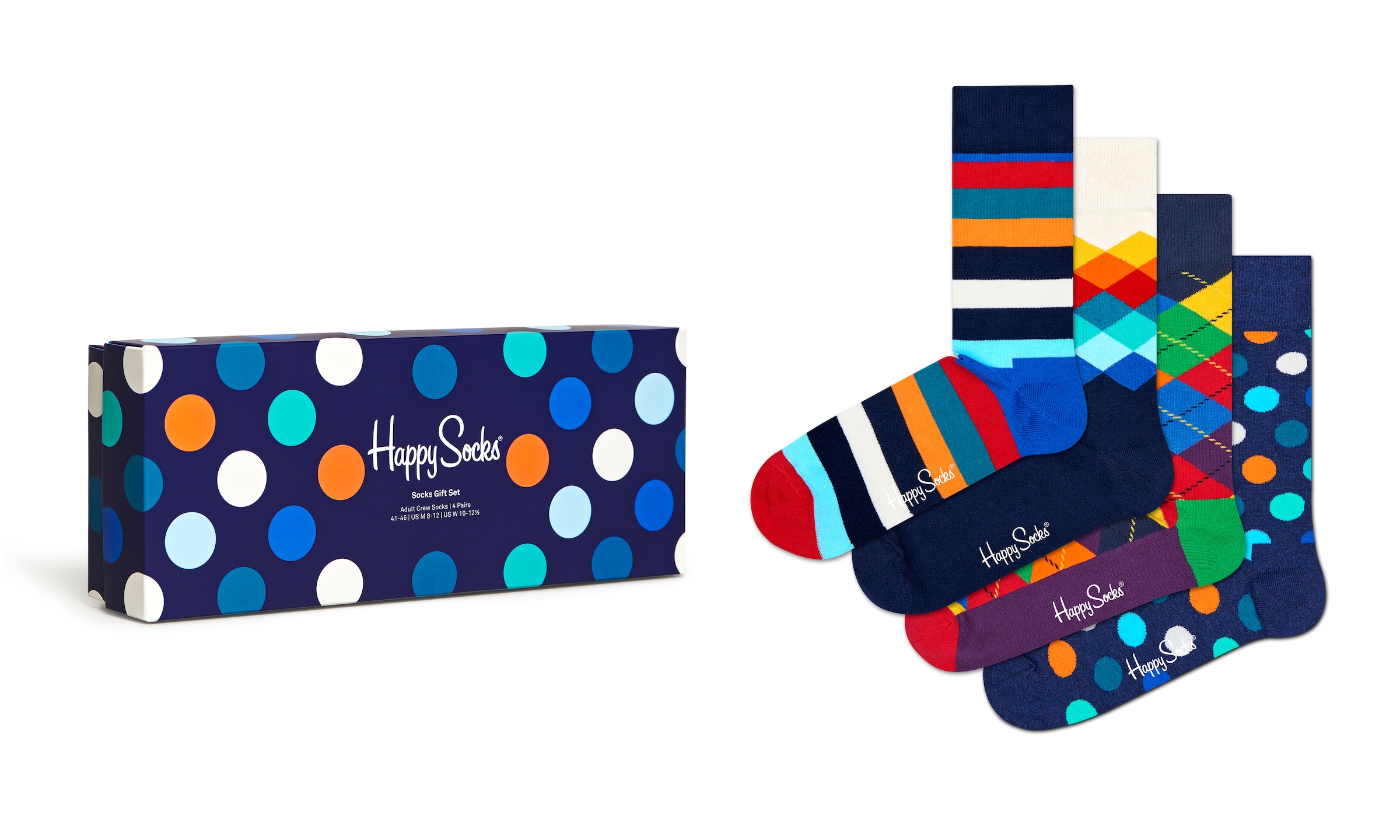 4er Paar), Socks walking Gift Socks Onlineshop Happy I\'m Socken | 4 Set«, im (Packung, im Bunte Pack »Multi-Color Socken