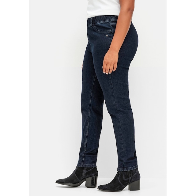 Sheego Stretch-Jeans »Große Größen«, mit Schlupfbund, innen angeraut online  kaufen | I\'m walking