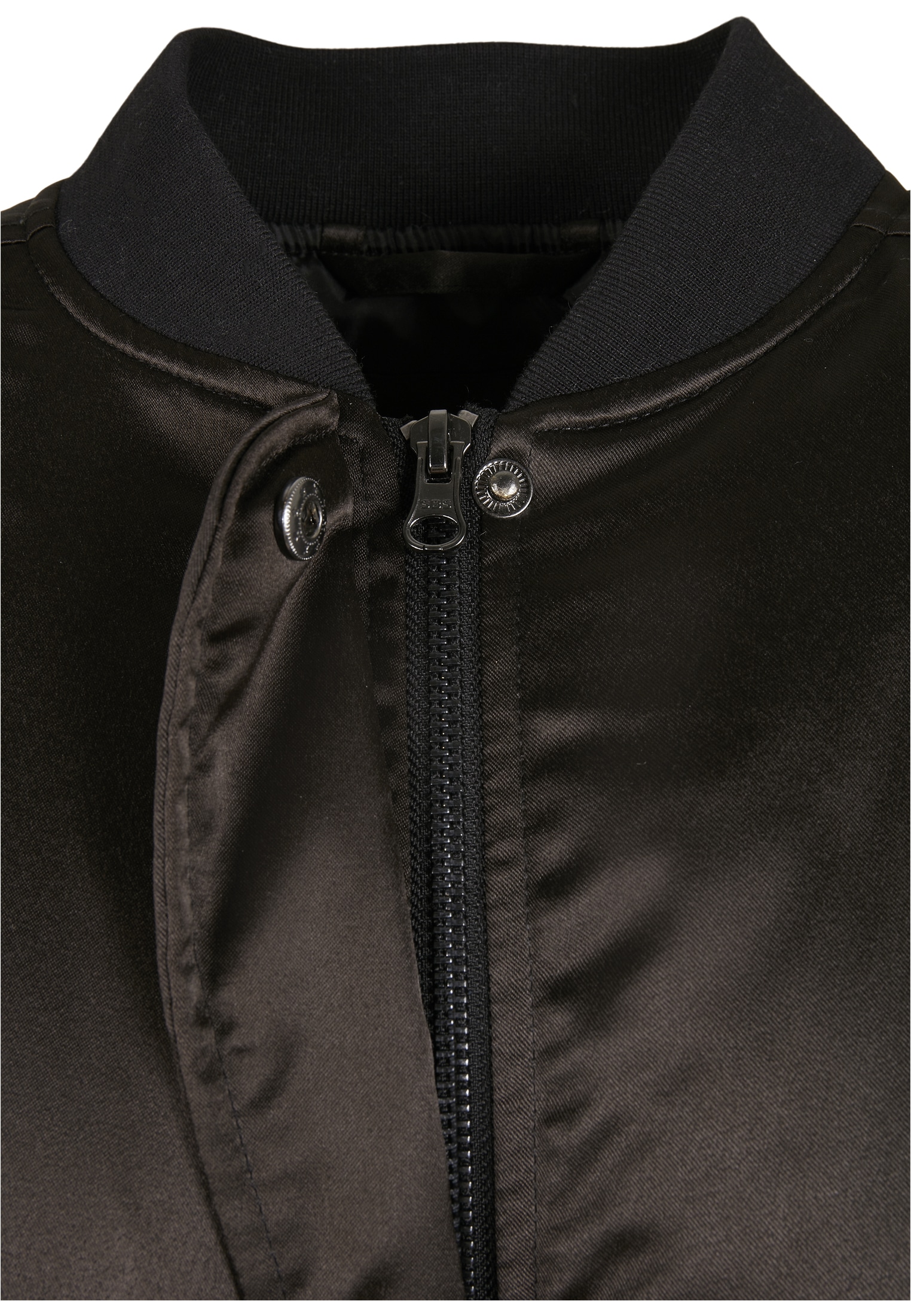 »Damen Jacket«, Short St.), online Kapuze CLASSICS Bomber Ladies (1 ohne URBAN Satin Oversized Bomberjacke