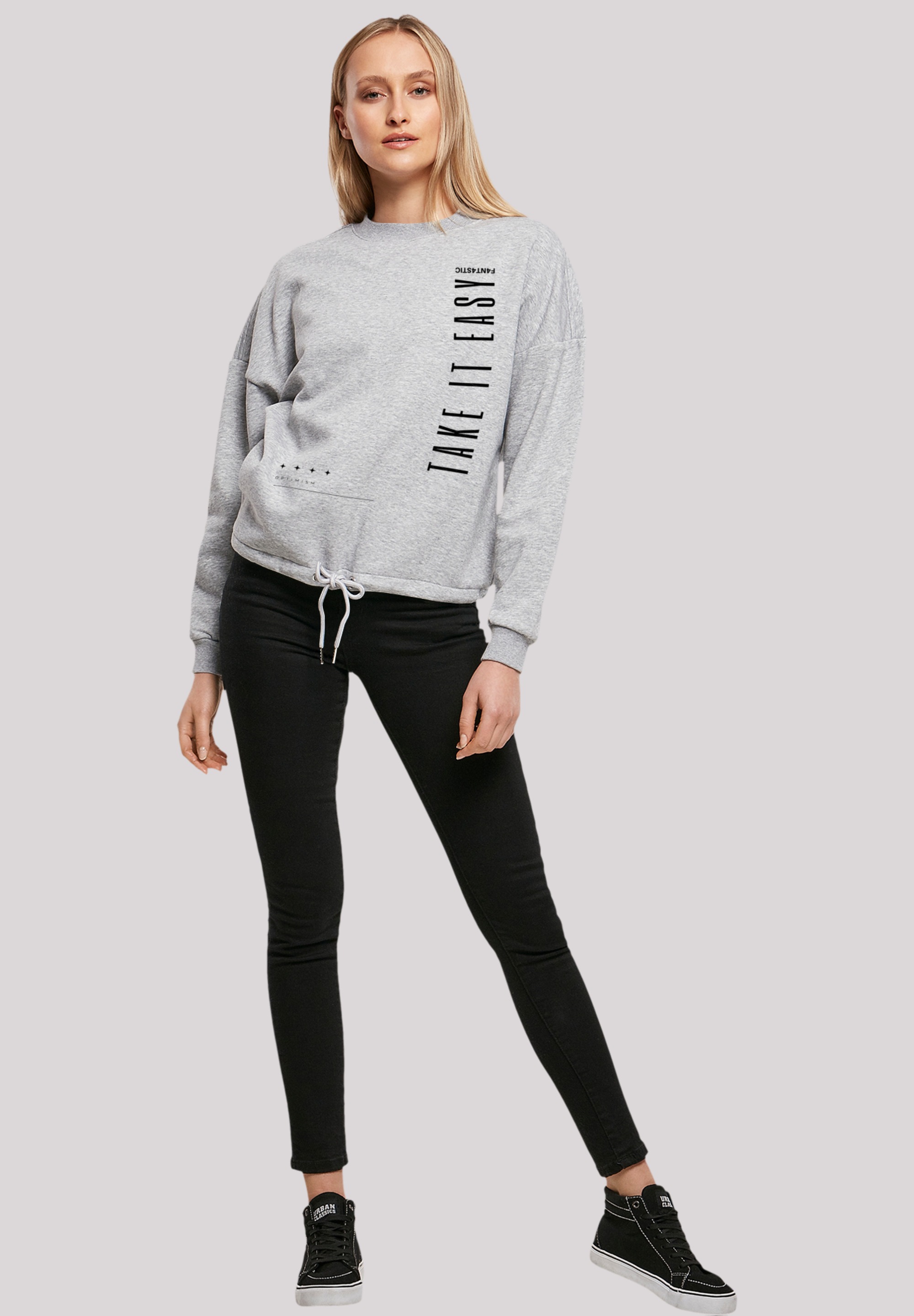 F4NT4STIC Sweatshirt »Take It shoppen | Print walking I\'m Easy«