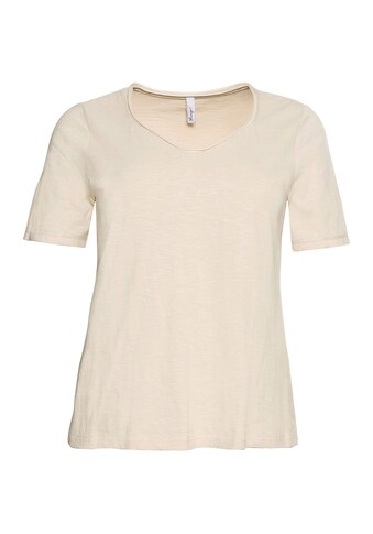 Sheego T-Shirt »Große Größen«, mit silberfarbenen Ziernähten kaufen