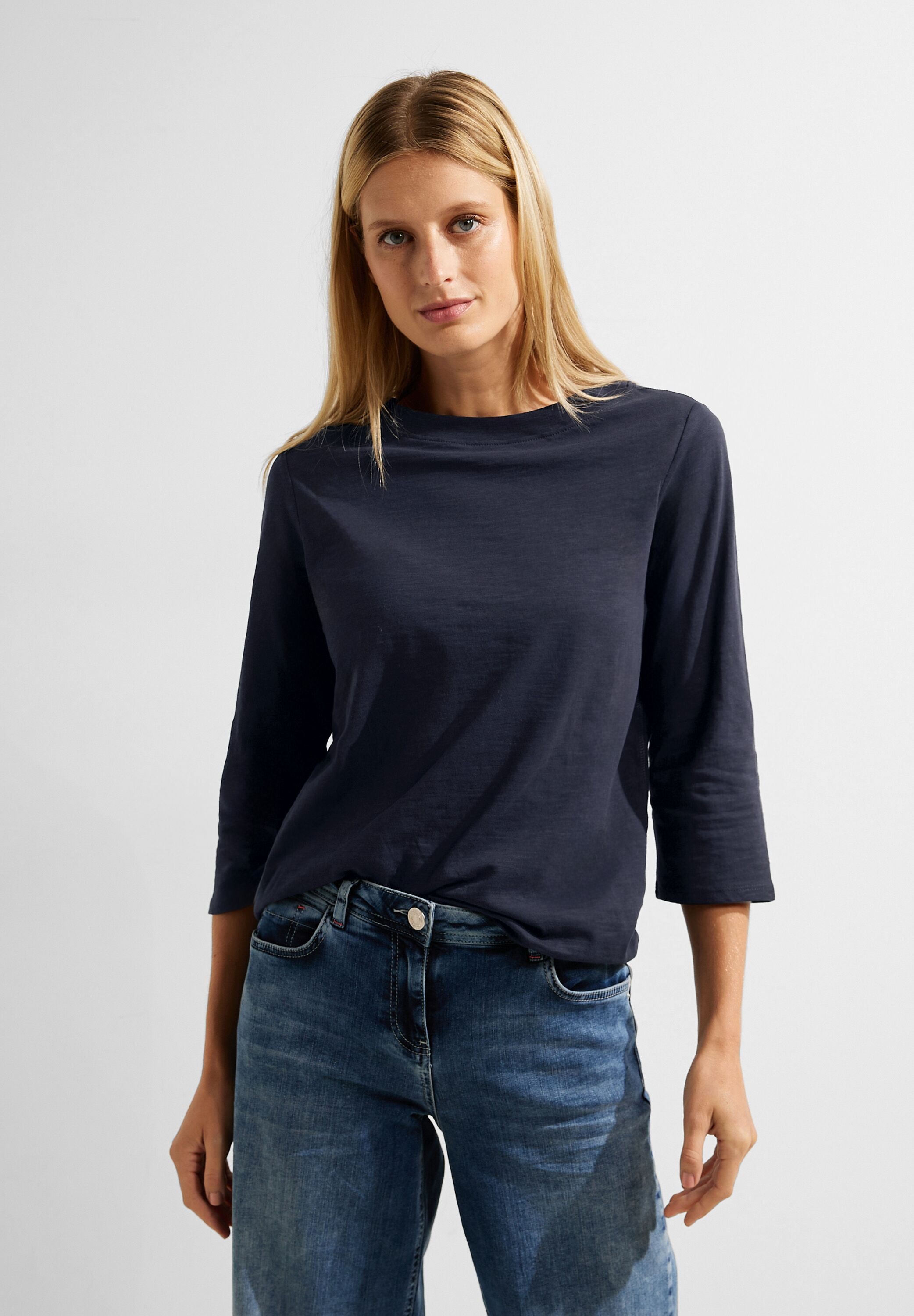 Cecil 3/4-Arm-Shirt, aus reiner Baumwolle online | walking I\'m kaufen